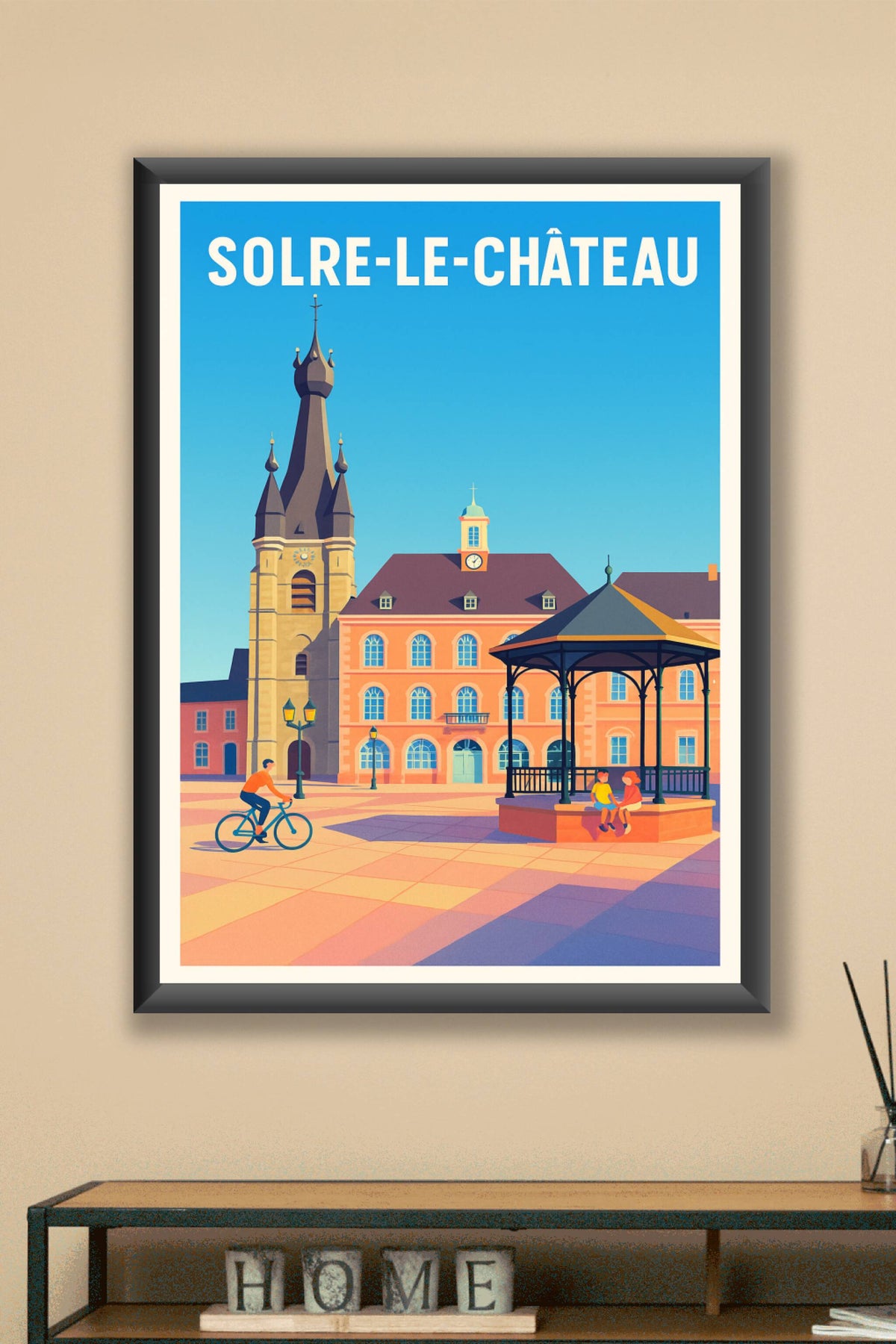 Affiche Solre-le-Château — Charme et Sérénité en Plein Cœur · poster d'art de Solre-le-Château