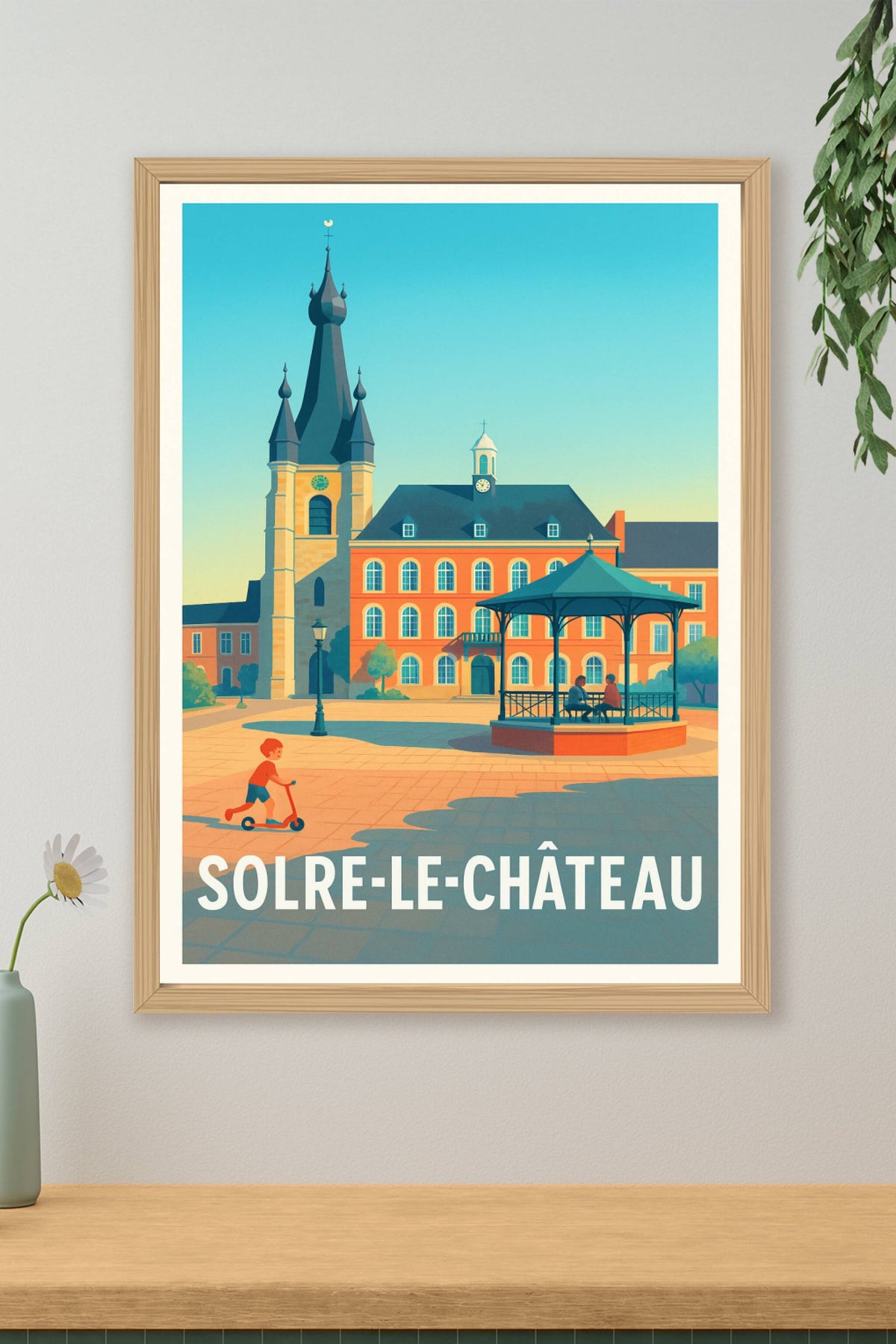 Affiche Solre-le-Château — Charme paisible et authenticité retrouvée · poster d'art de Solre-le-Château