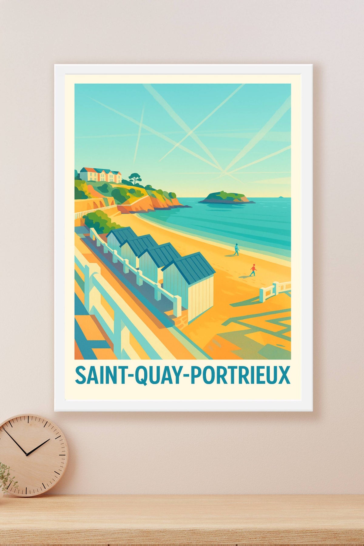 Affiche Saint-Quay-Portrieux — Évasion côtière et douceur de vivre · poster d'art de Saint-Quay-Portrieux