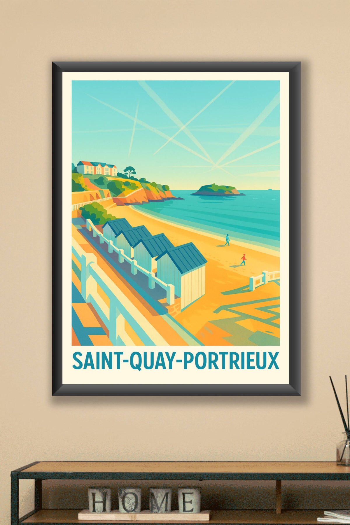 Affiche Saint-Quay-Portrieux — Évasion côtière et douceur de vivre · poster d'art de Saint-Quay-Portrieux