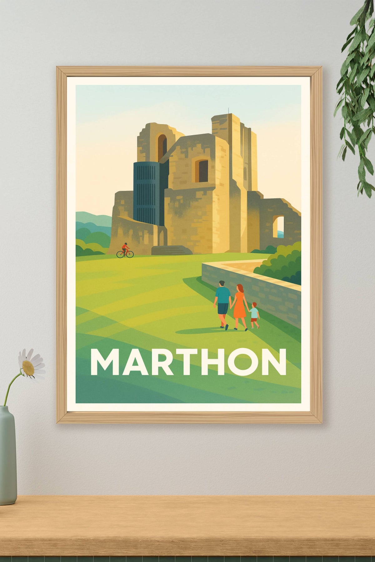 Affiche Marthon — L'élégance historique au cœur de la nature · poster d'art de Marthon
