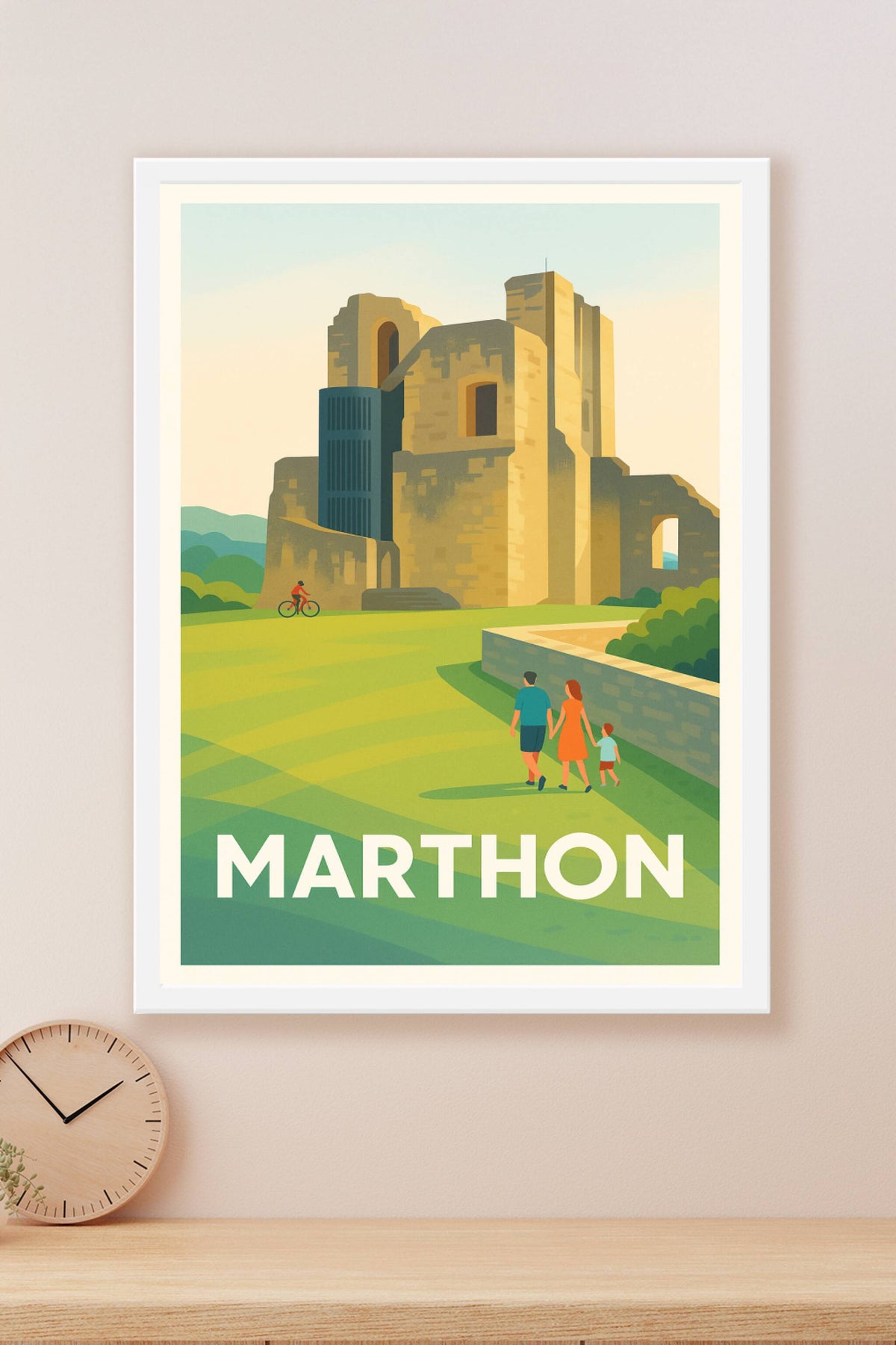 Affiche Marthon — L'élégance historique au cœur de la nature · poster d'art de Marthon