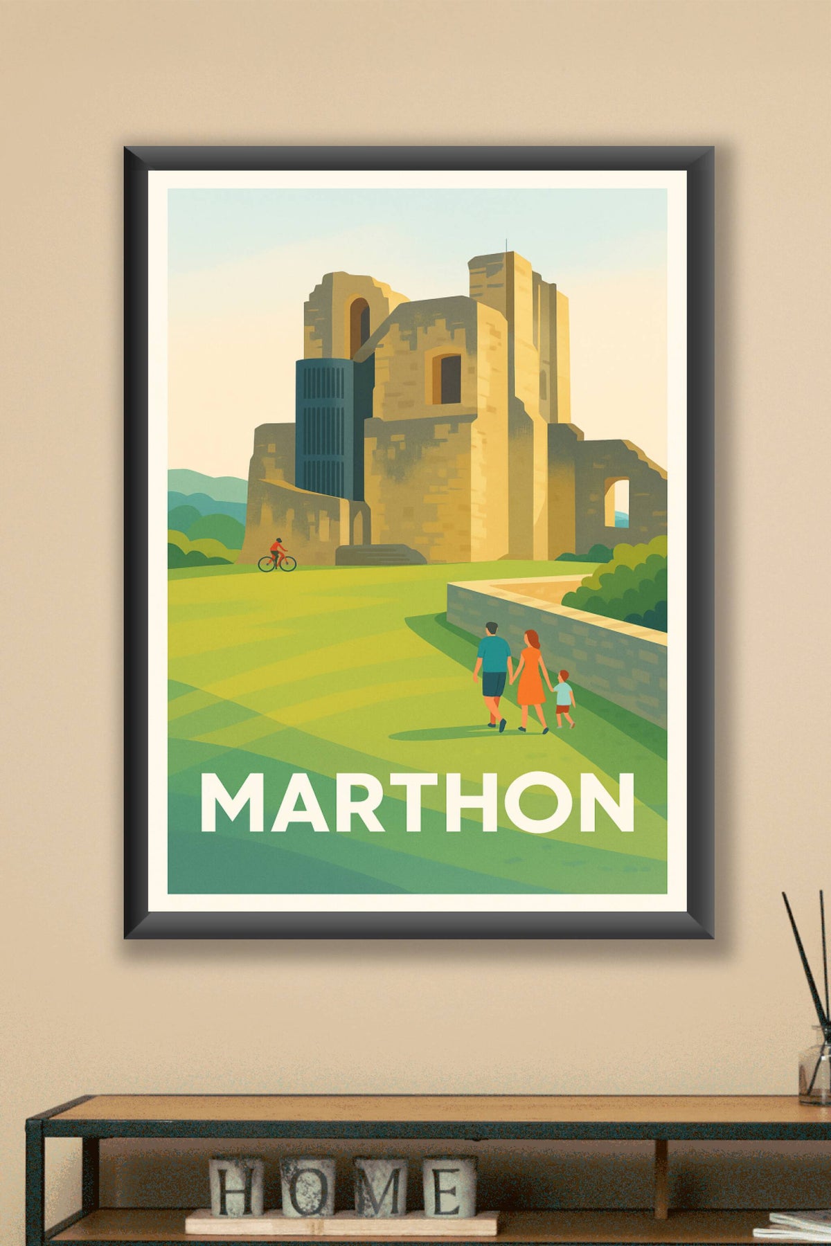 Affiche Marthon — L'élégance historique au cœur de la nature · poster d'art de Marthon