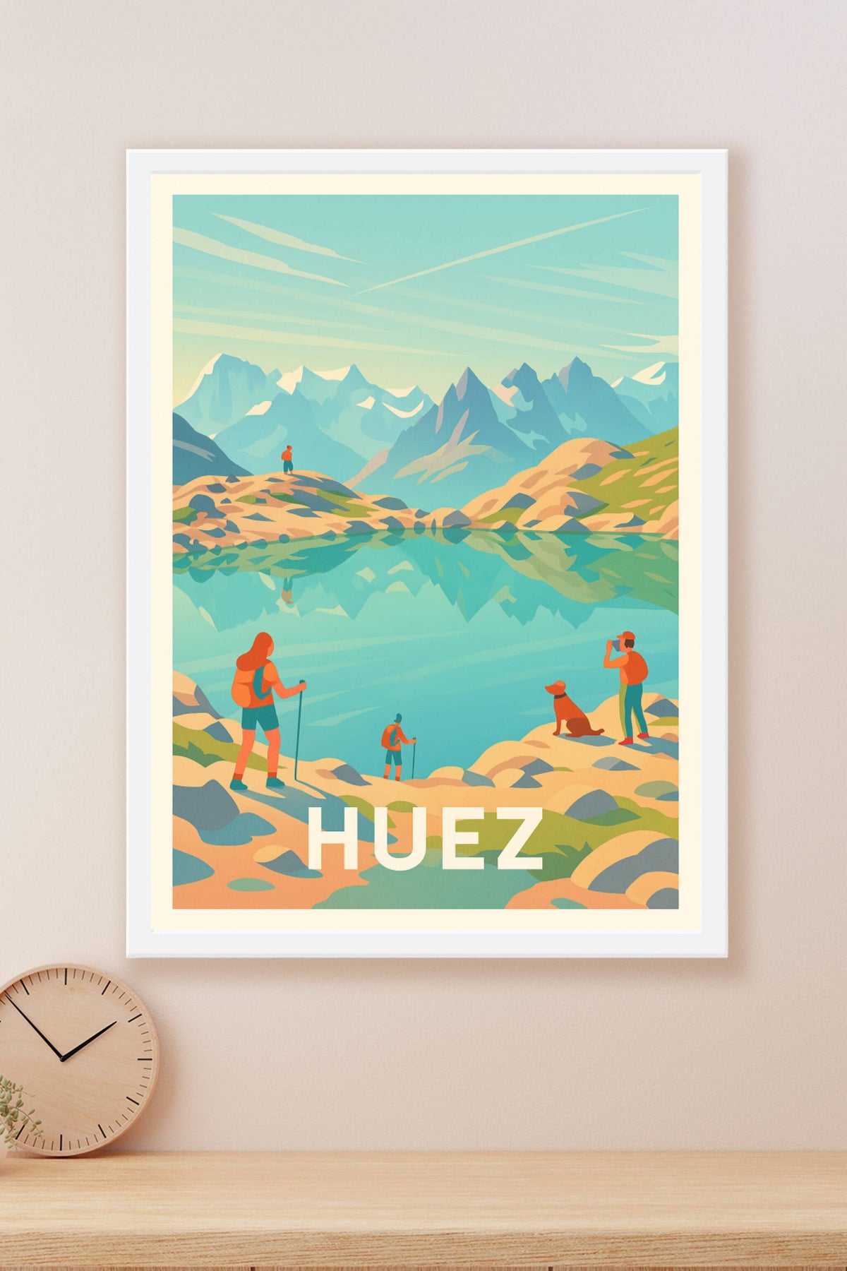 Affiche Huez — Évasion et Nature en Montagne · poster d'art de Huez