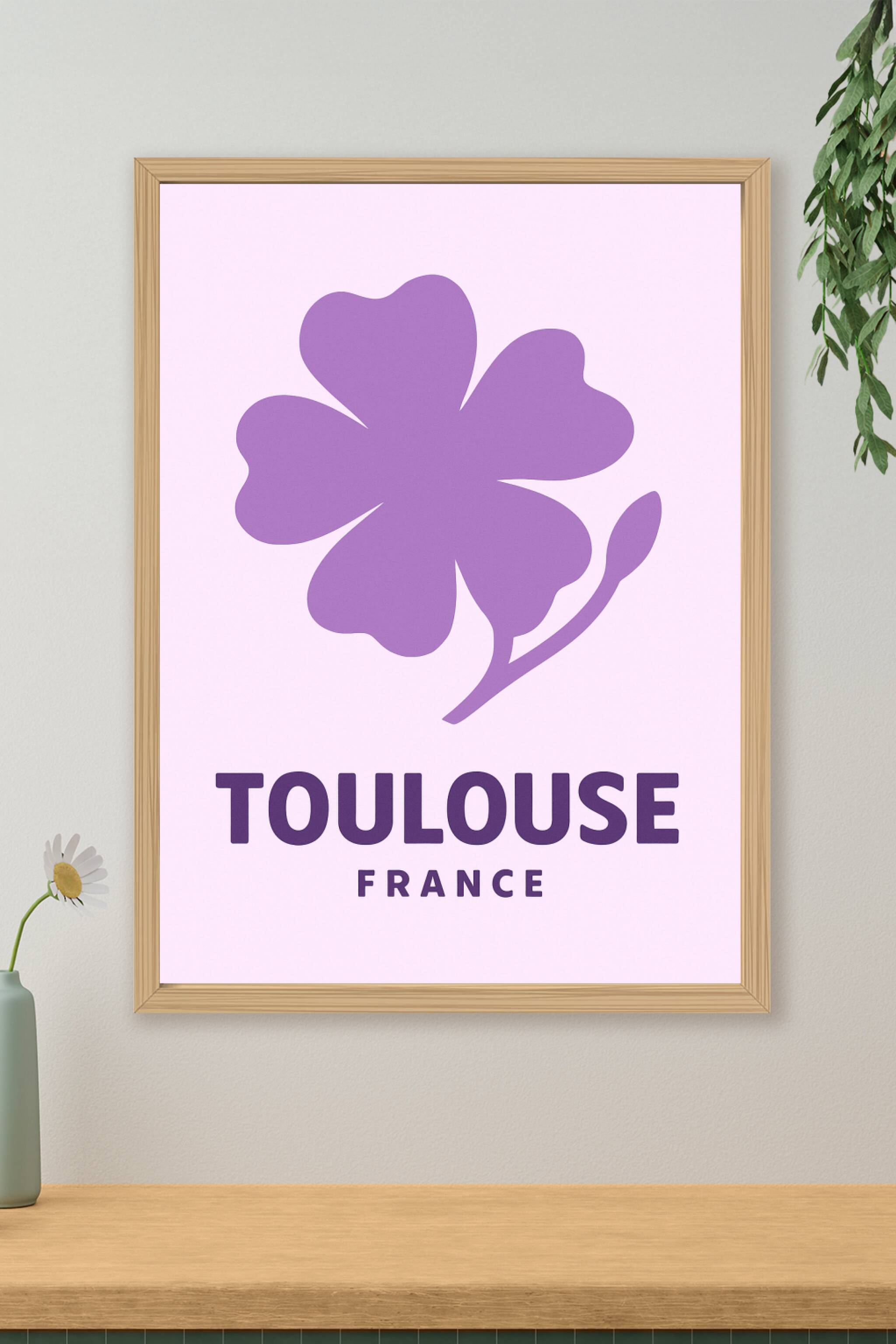 Affiche de Toulouse - Symbole de chance et douceur