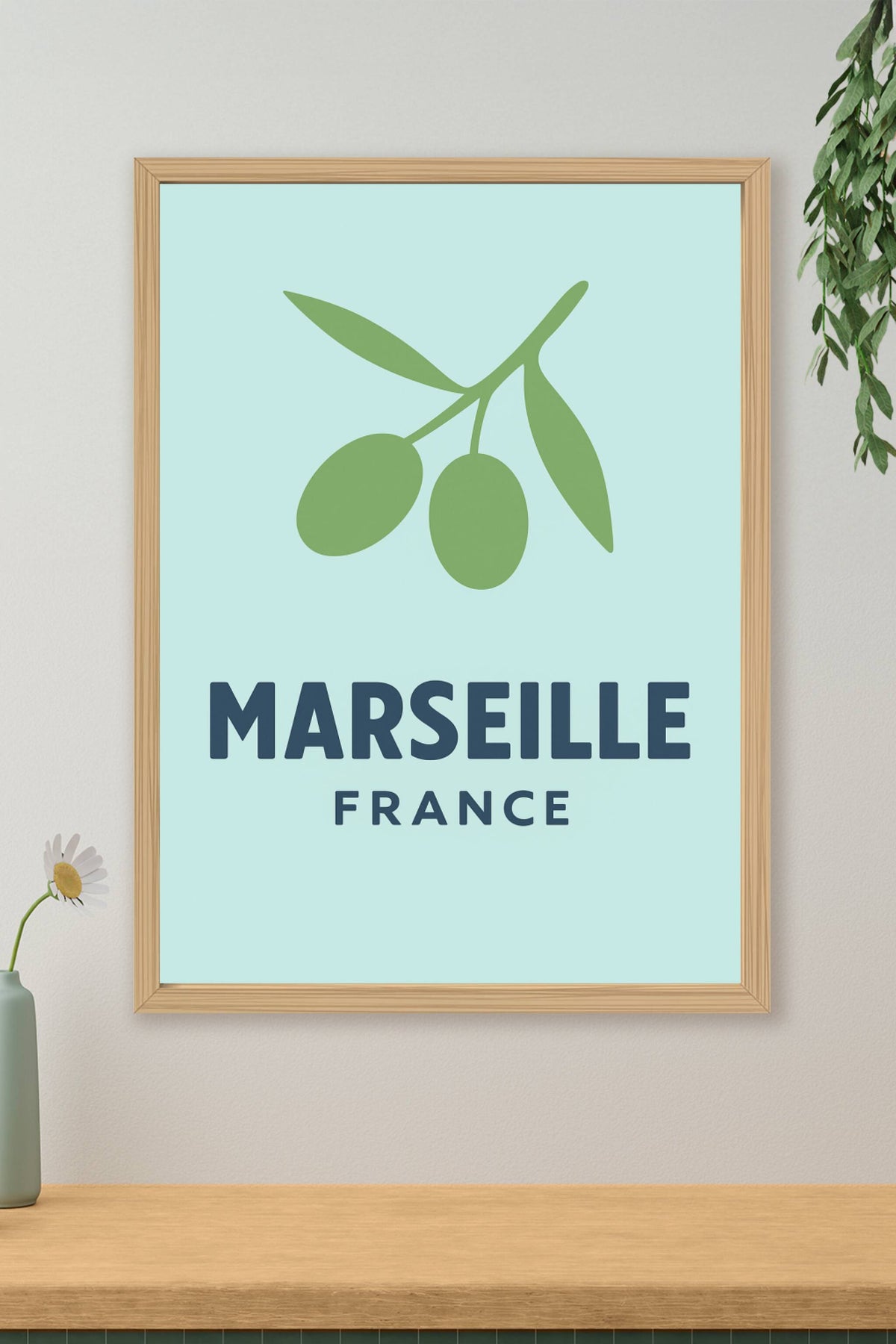Affiche Marseille — L'essence méditerranéenne en affichette élégante · poster d'art de Marseille