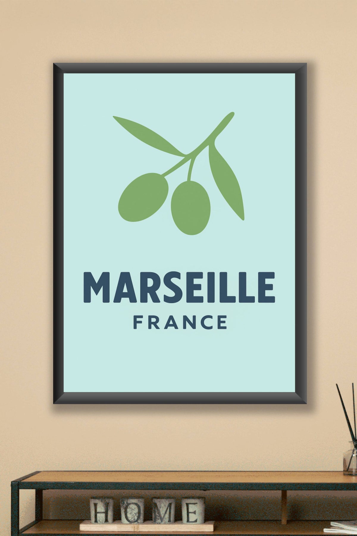 Affiche Marseille — L'essence méditerranéenne en affichette élégante · poster d'art de Marseille