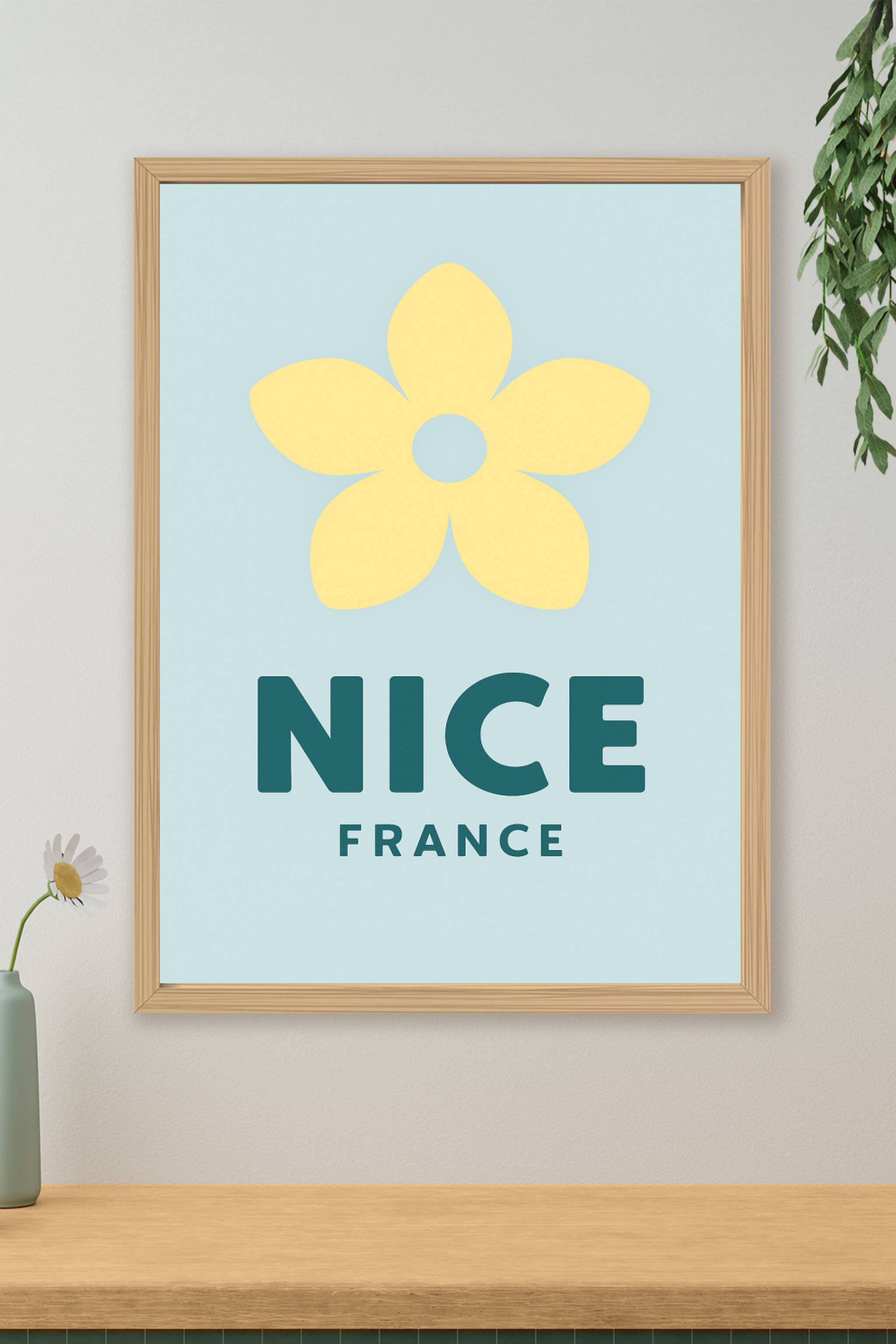 Affiche de Nice - Élégance et simplicité en Côte d'Azur