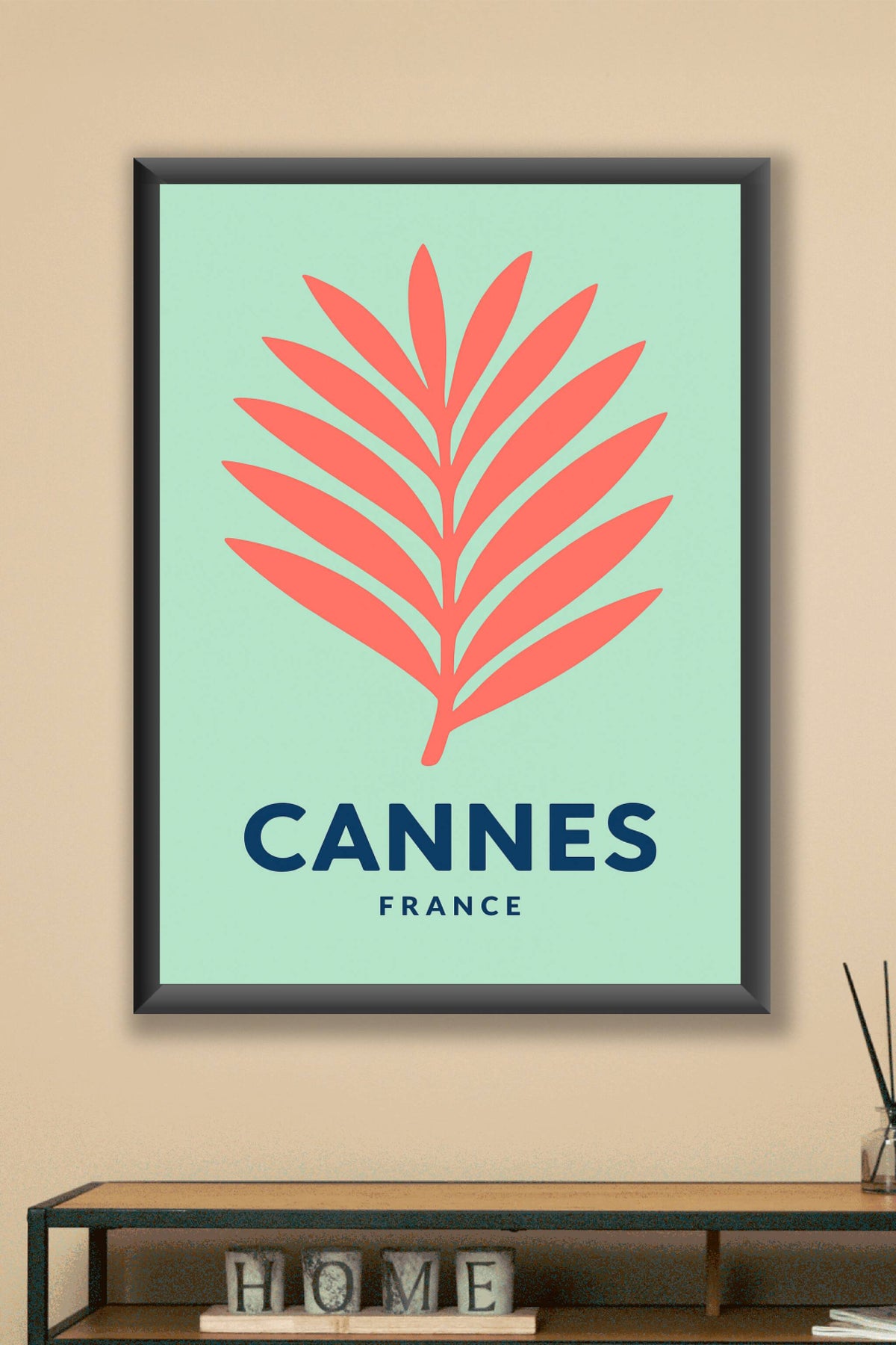Affiche Cannes — Élégance et simplicité sur la Côte d'Azur · poster d'art de Cannes