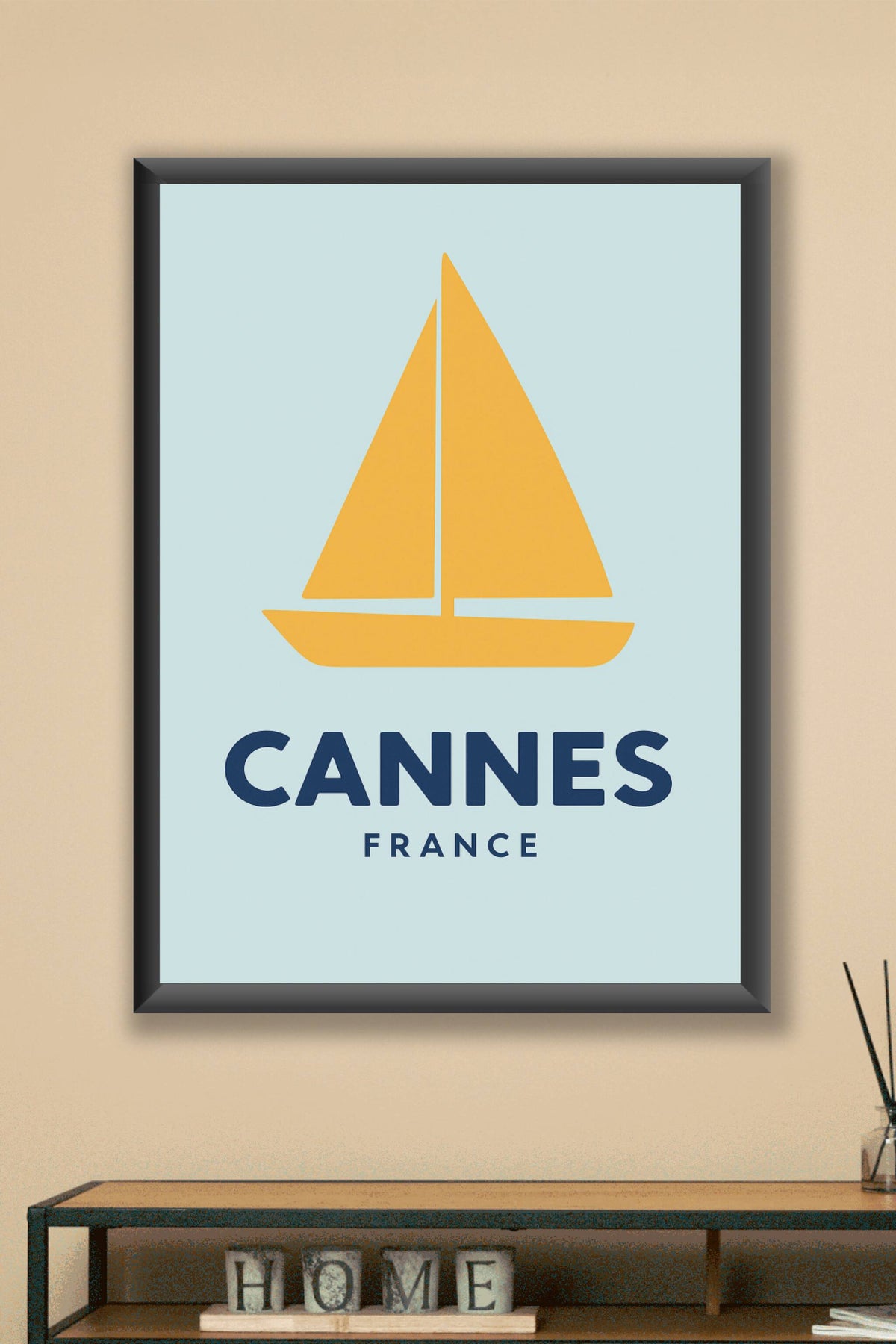 Affiche Cannes — L'élégance nautique de la Côte d'Azur · poster d'art de Cannes