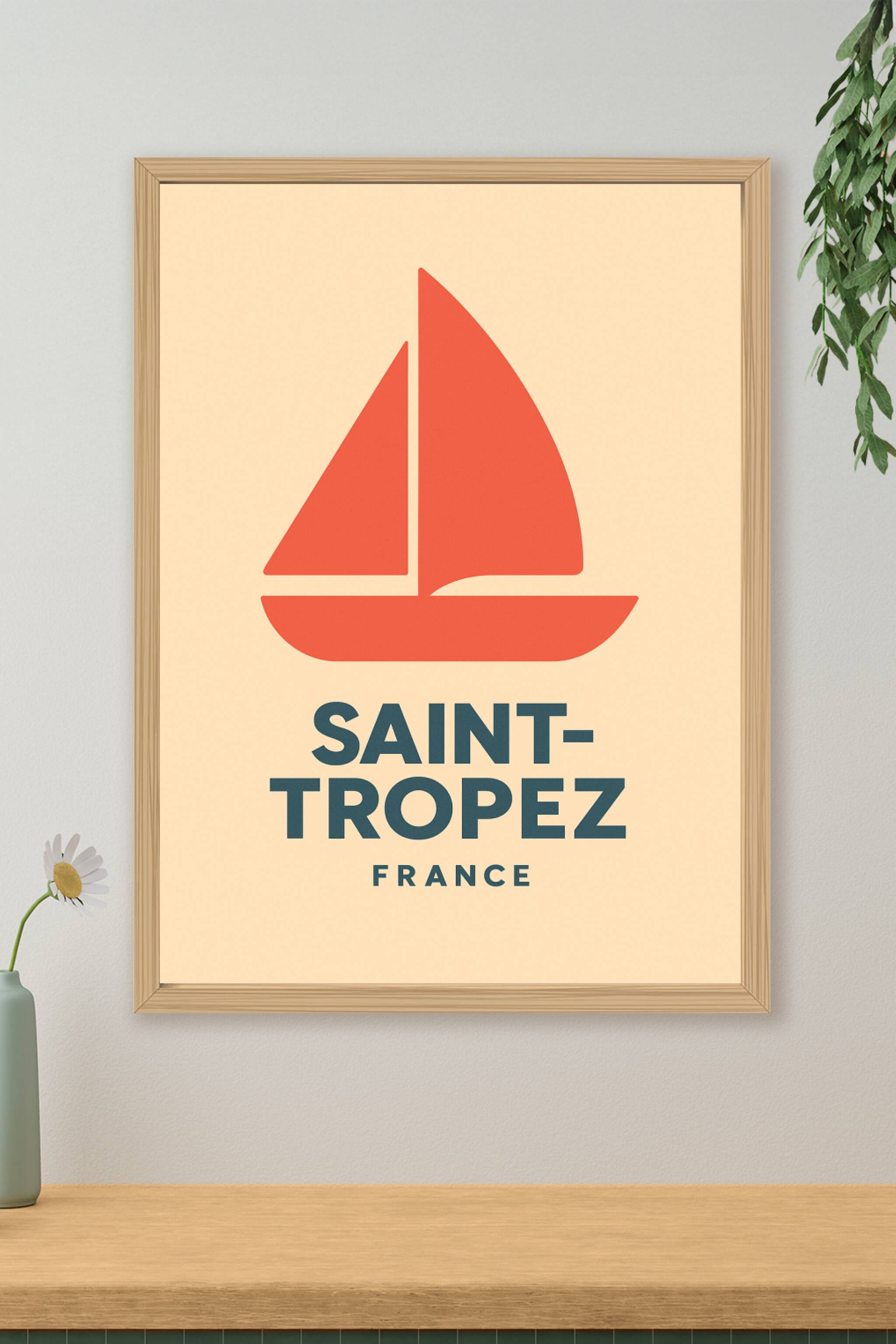 Affiche de Saint-Tropez - L'élégance Côte d'Azur en poster