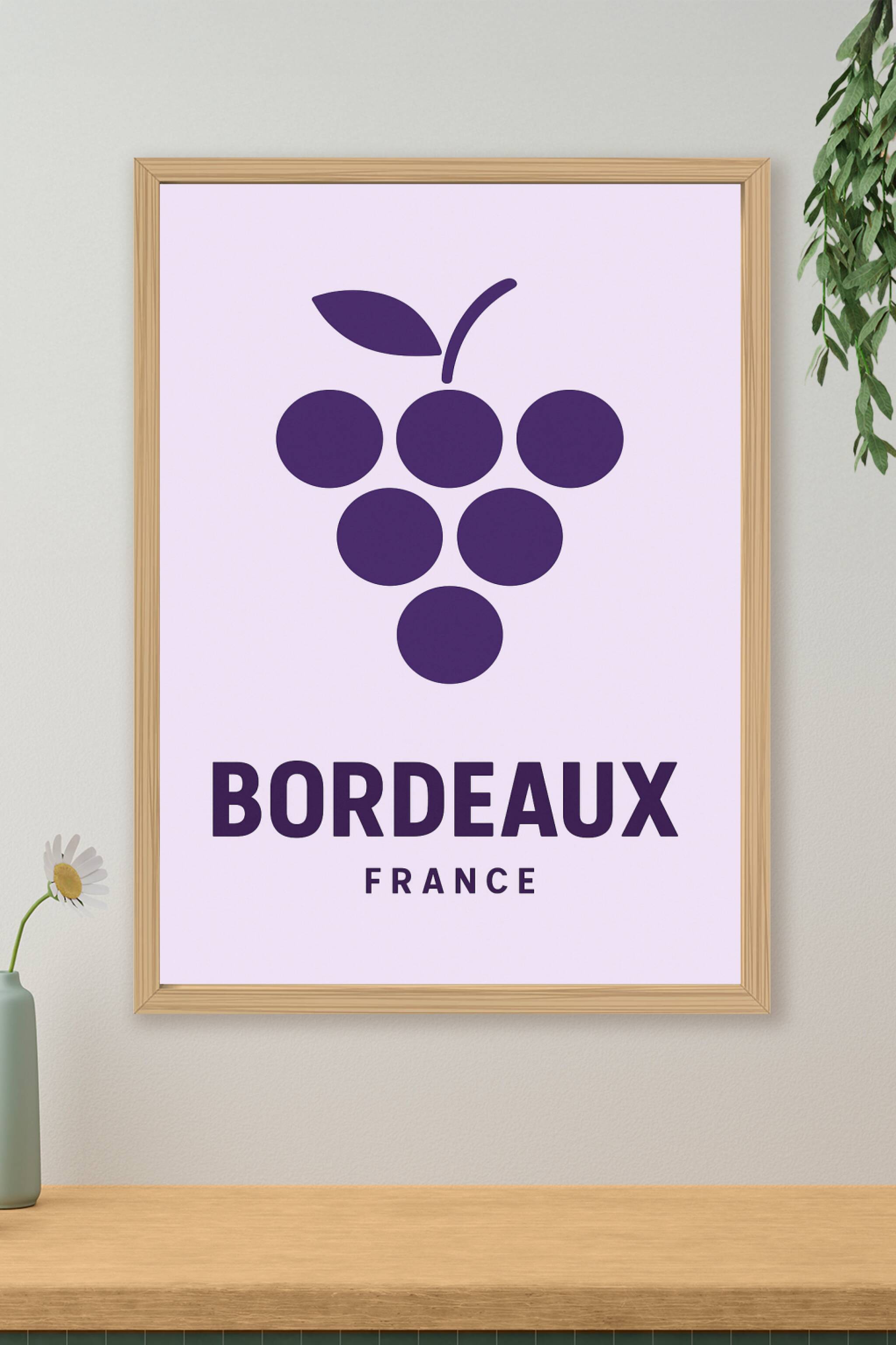 Affiche de Bordeaux - L'élégance du vignoble bordelais
