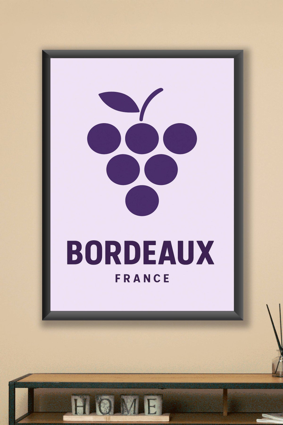 Affiche Bordeaux — L'élégance du vignoble bordelais · poster d'art de Bordeaux