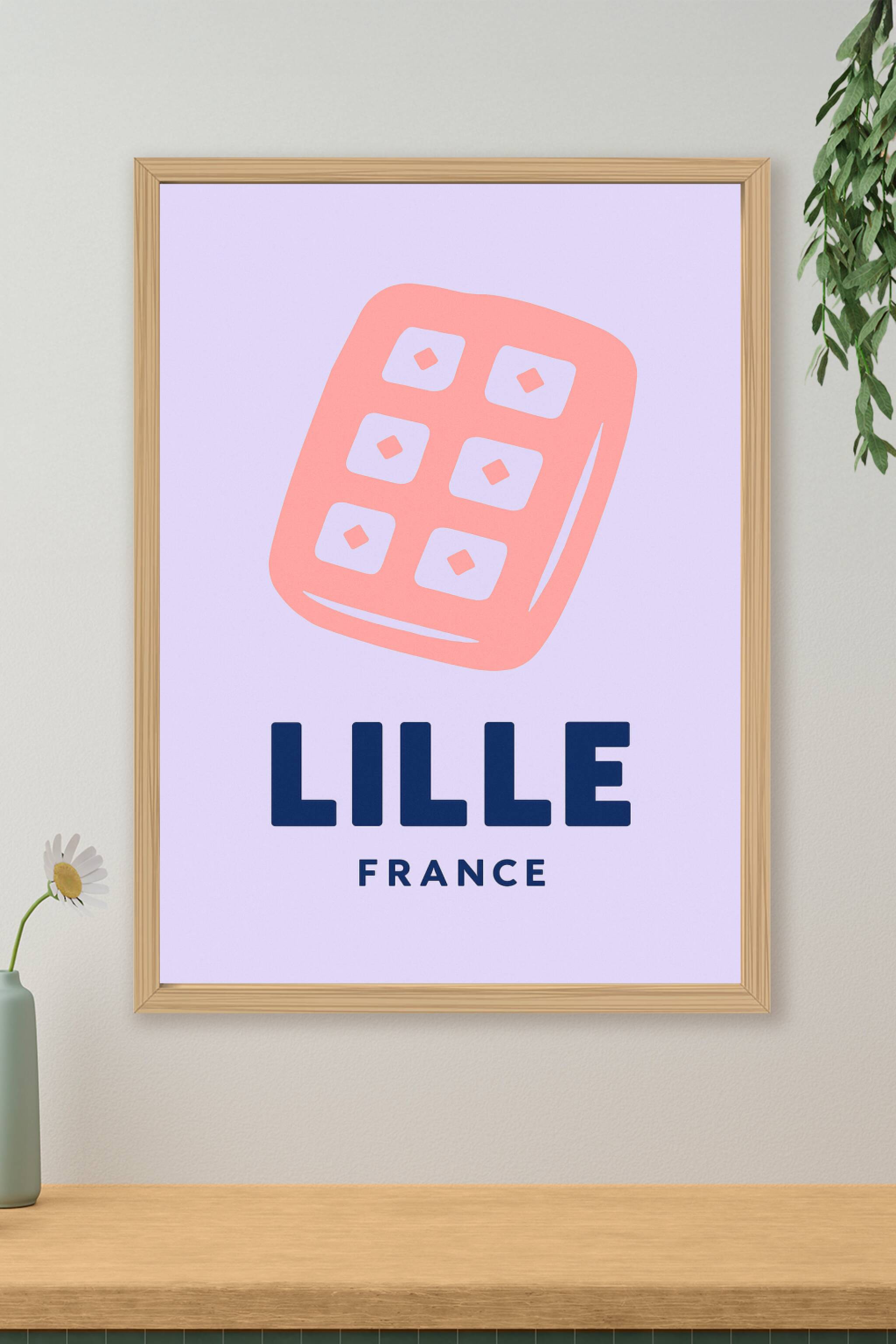 Affiche de Lille - Symbole moderne et épuré de la ville