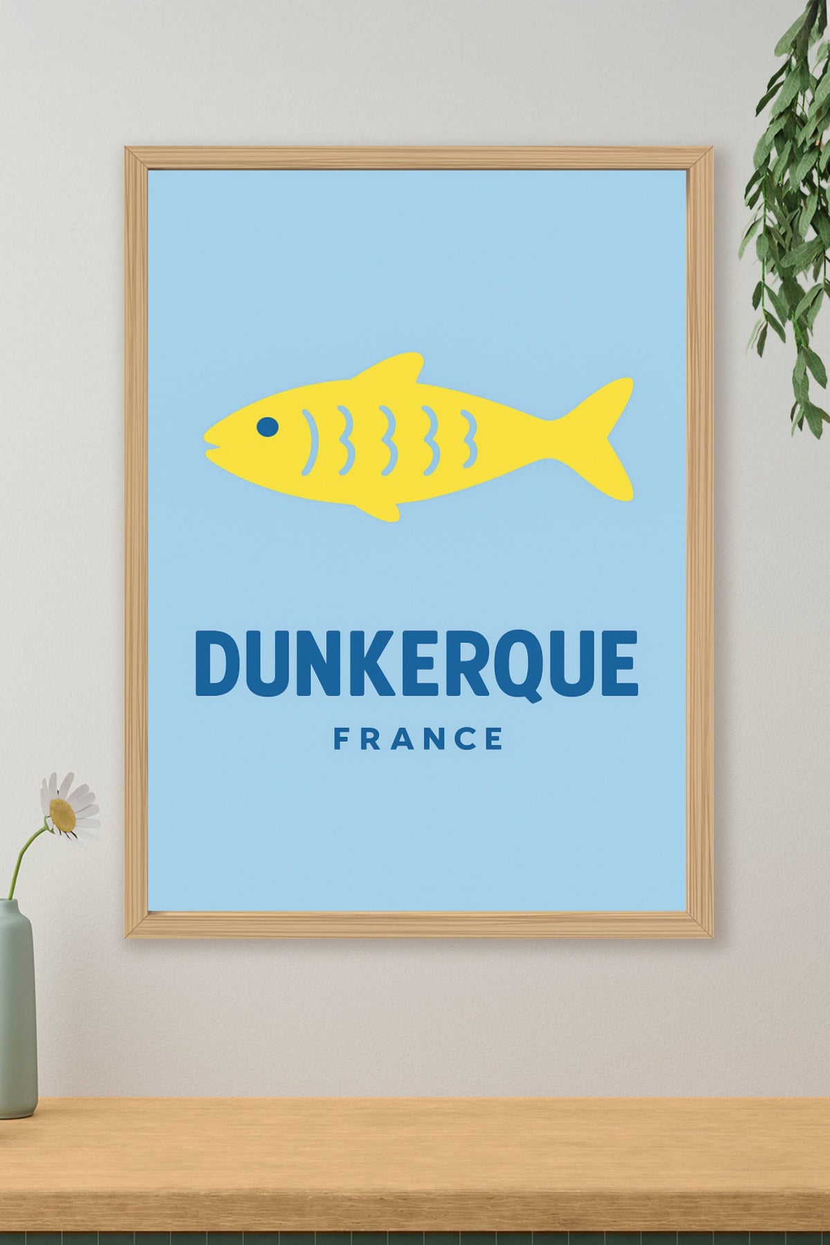 Affiche La Rochelle — Élégance marine et modernité graphique · poster d'art de La Rochelle