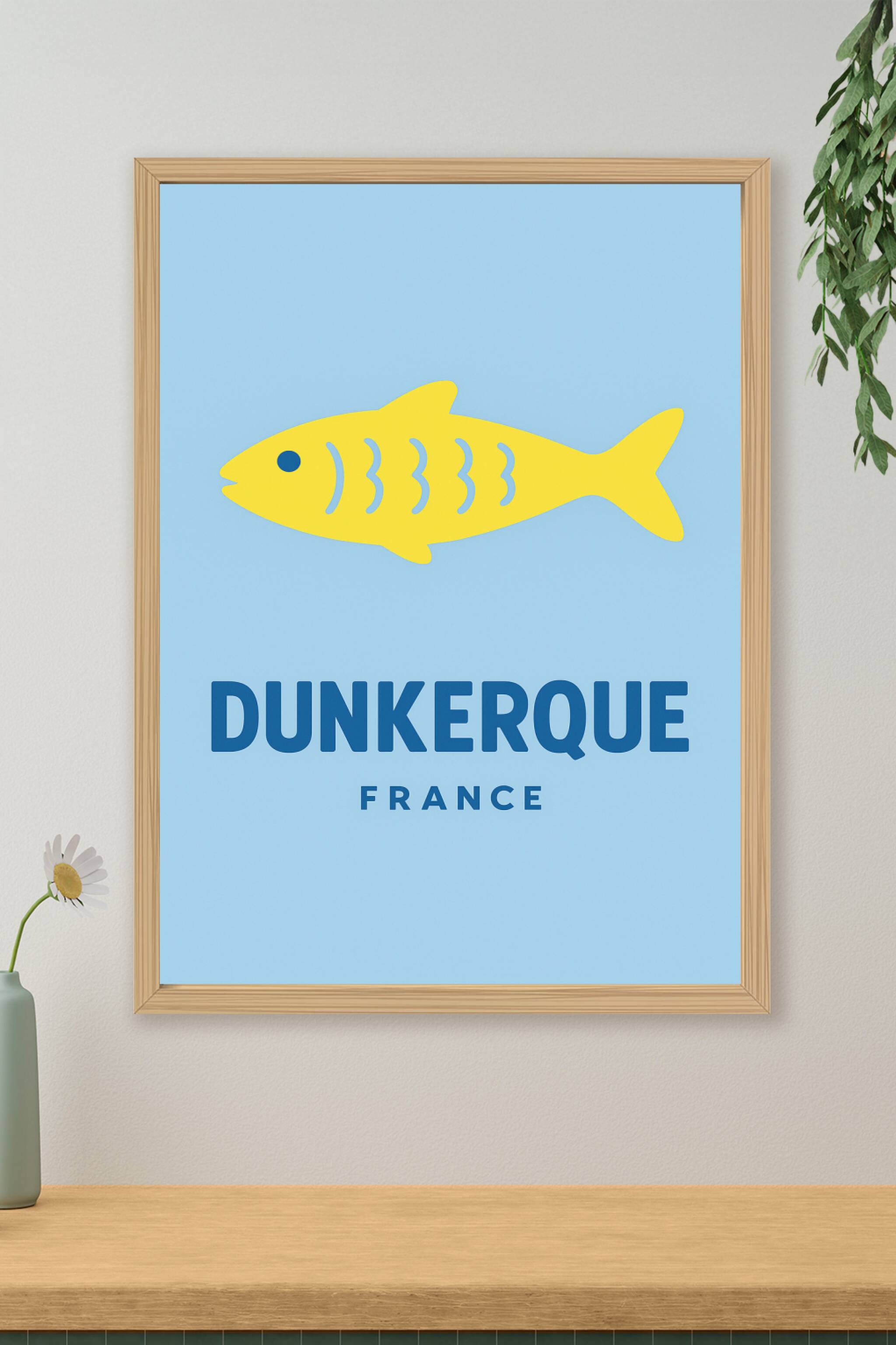 Affiche de La Rochelle - Élégance marine et modernité graphique