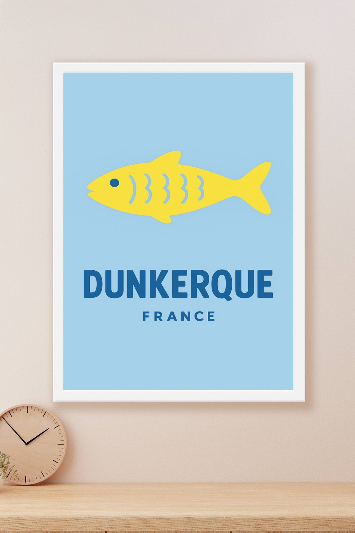 Affiche La Rochelle — Élégance marine et modernité graphique · poster d'art de La Rochelle