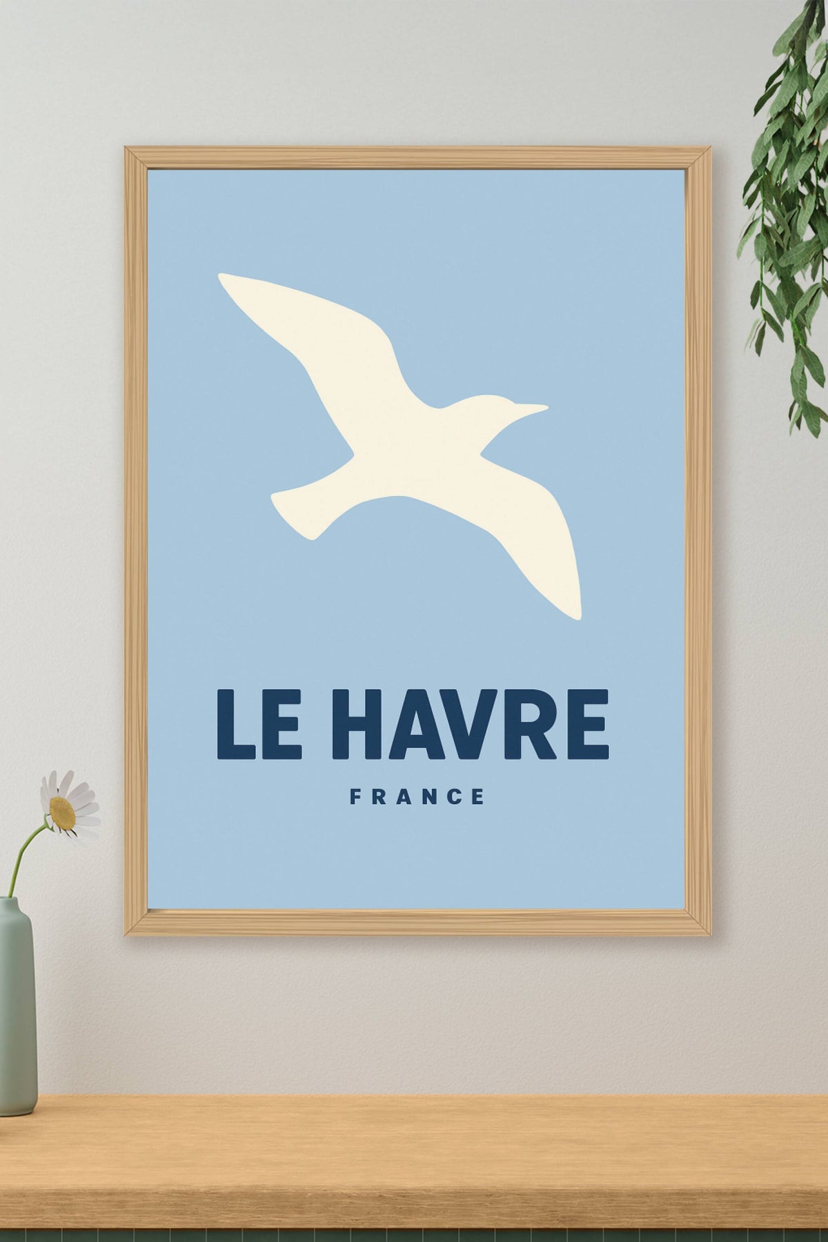 Affiche Le Havre — L'élégance du ciel normand · poster d'art de Le Havre