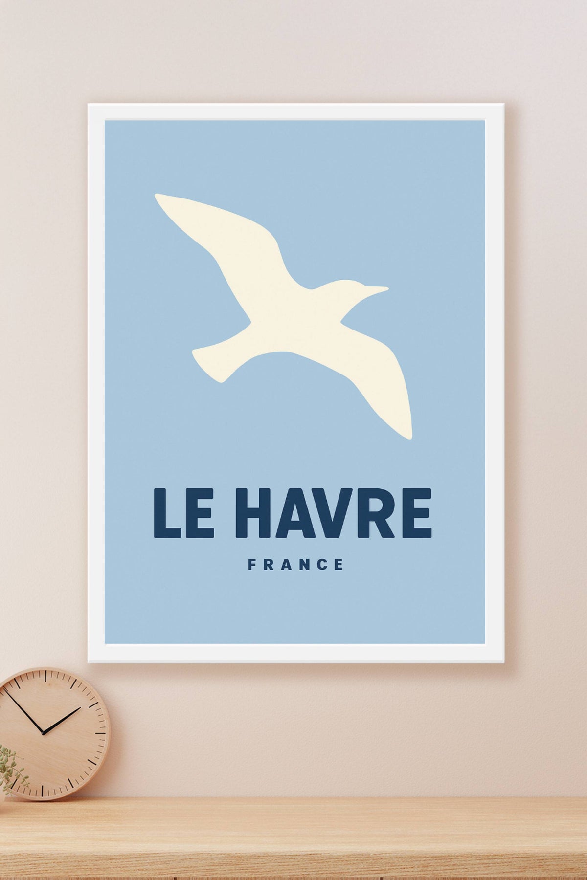 Affiche Le Havre — L'élégance du ciel normand · poster d'art de Le Havre