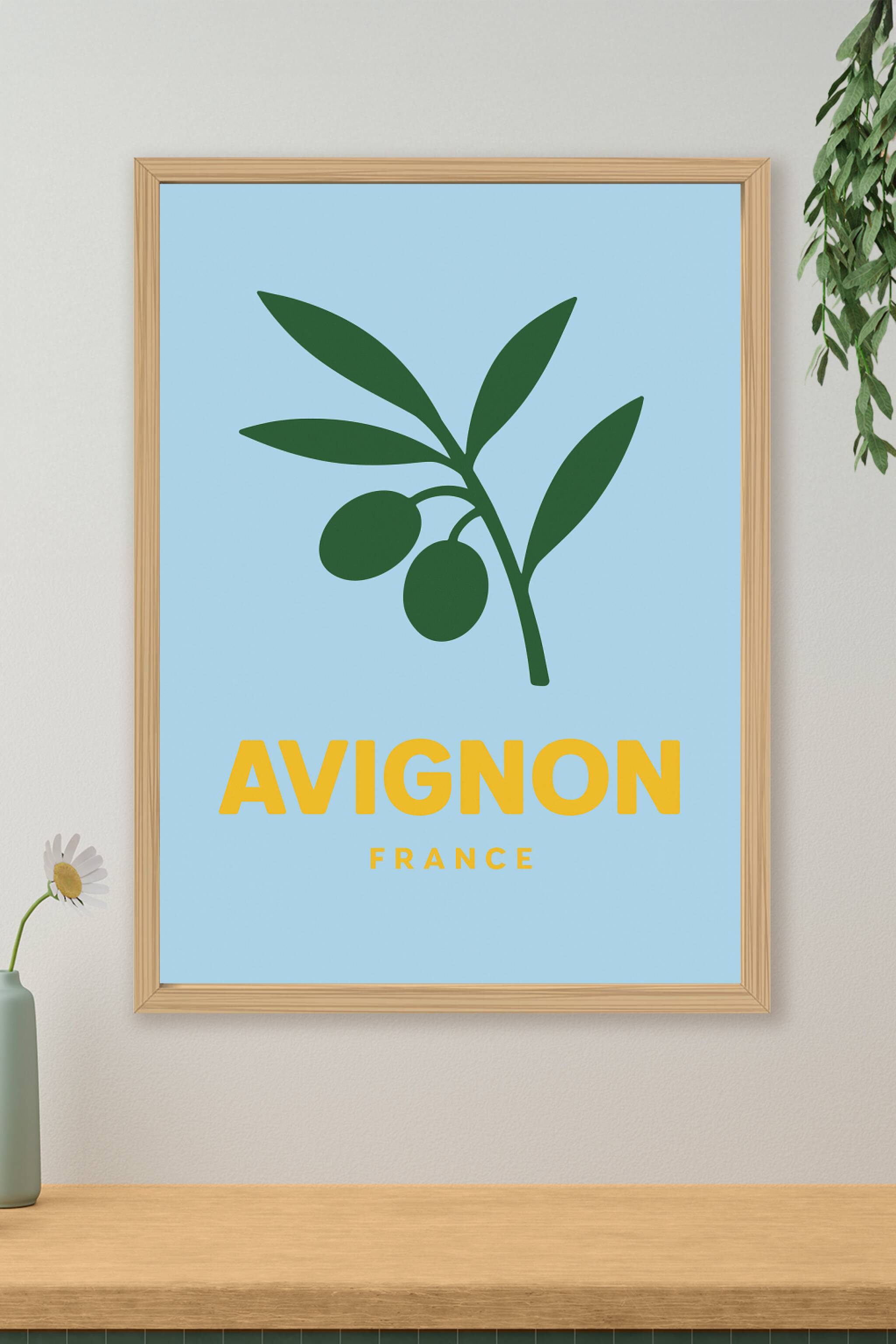 Affiche de Avignon - Élégance et simplicité provençale