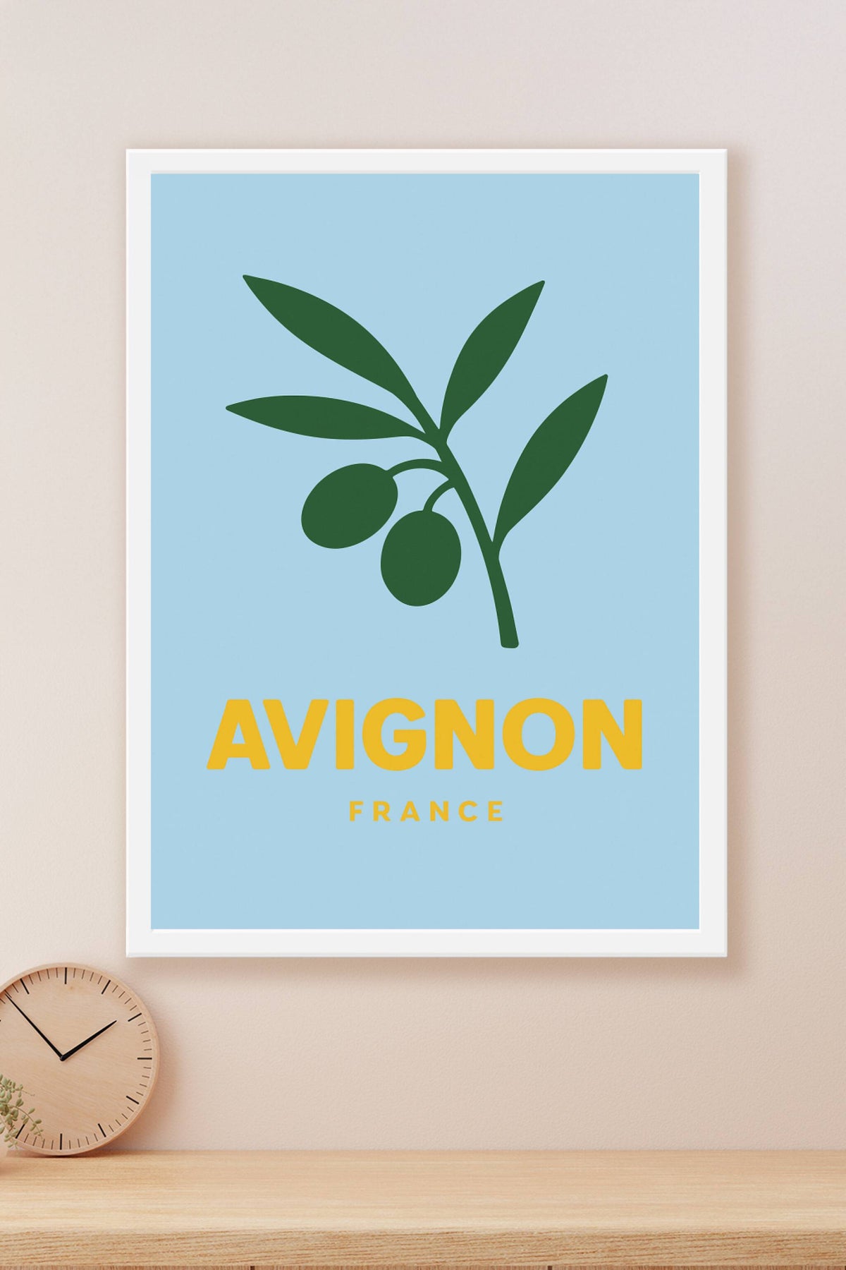 Affiche Avignon — Élégance et simplicité provençale · poster d'art de Avignon
