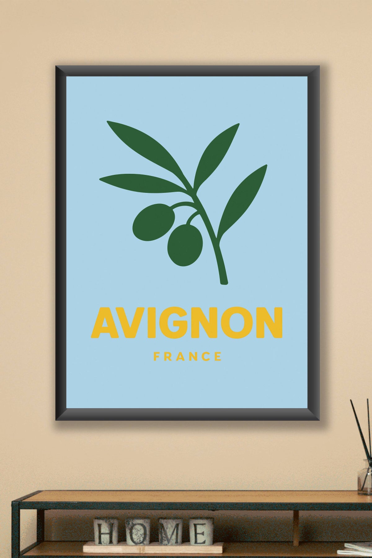 Affiche Avignon — Élégance et simplicité provençale · poster d'art de Avignon