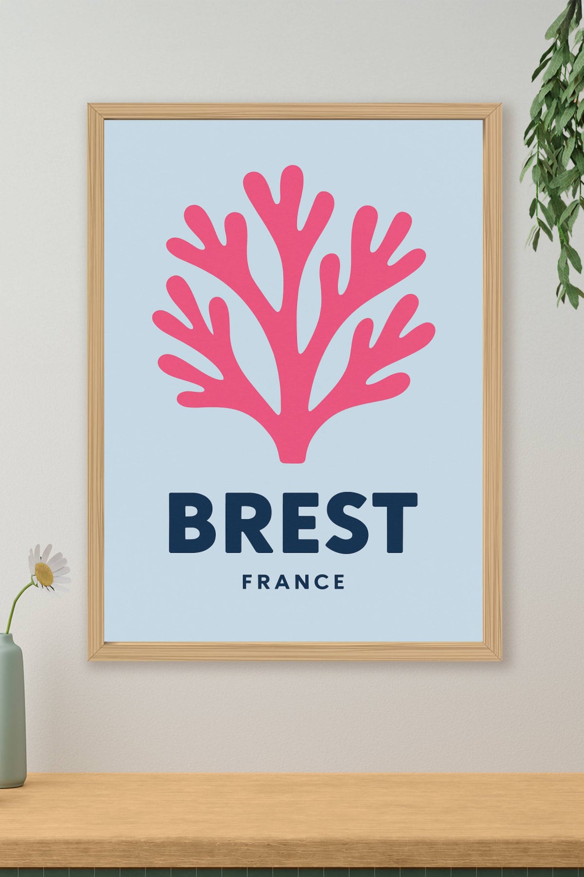 Affiche Brest — L'élégance marine en poster · poster d'art de Brest