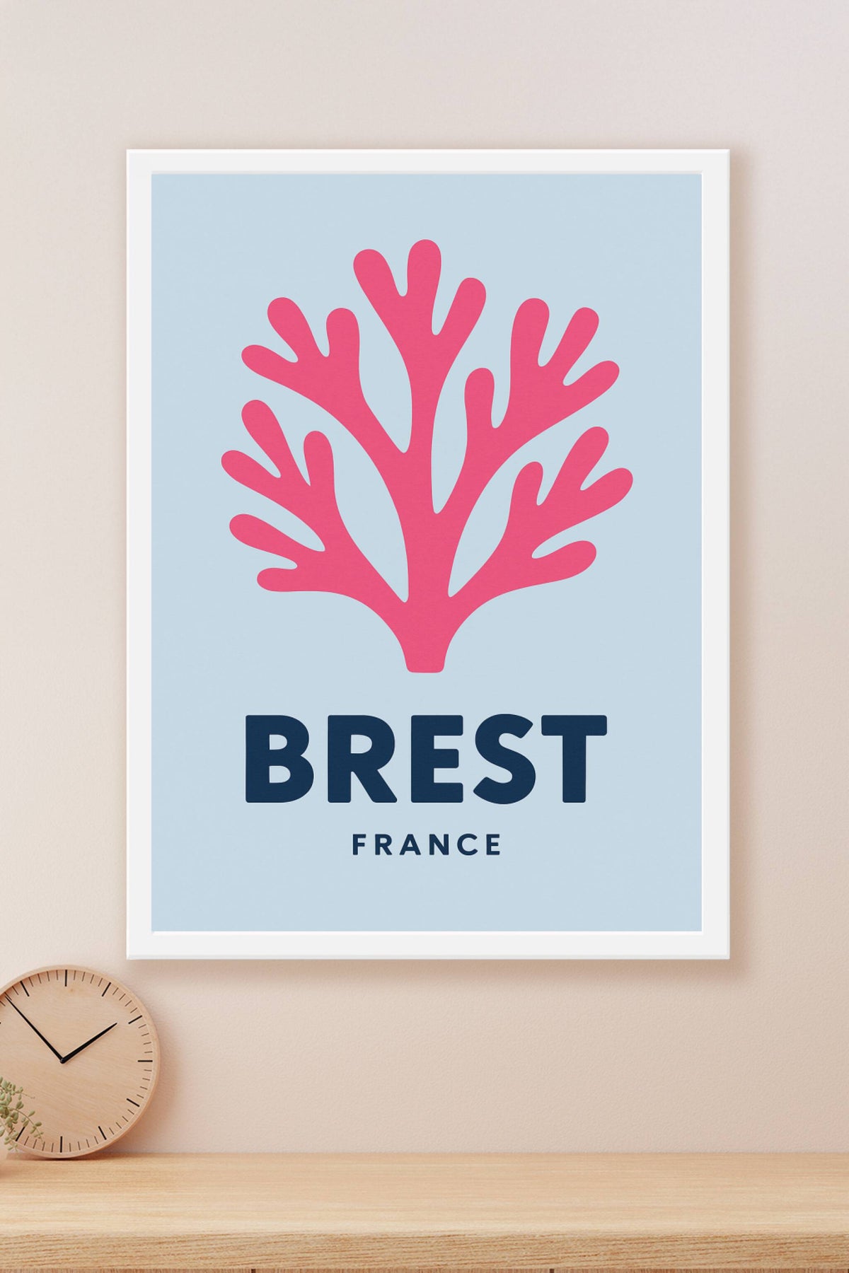 Affiche Brest — L'élégance marine en poster · poster d'art de Brest
