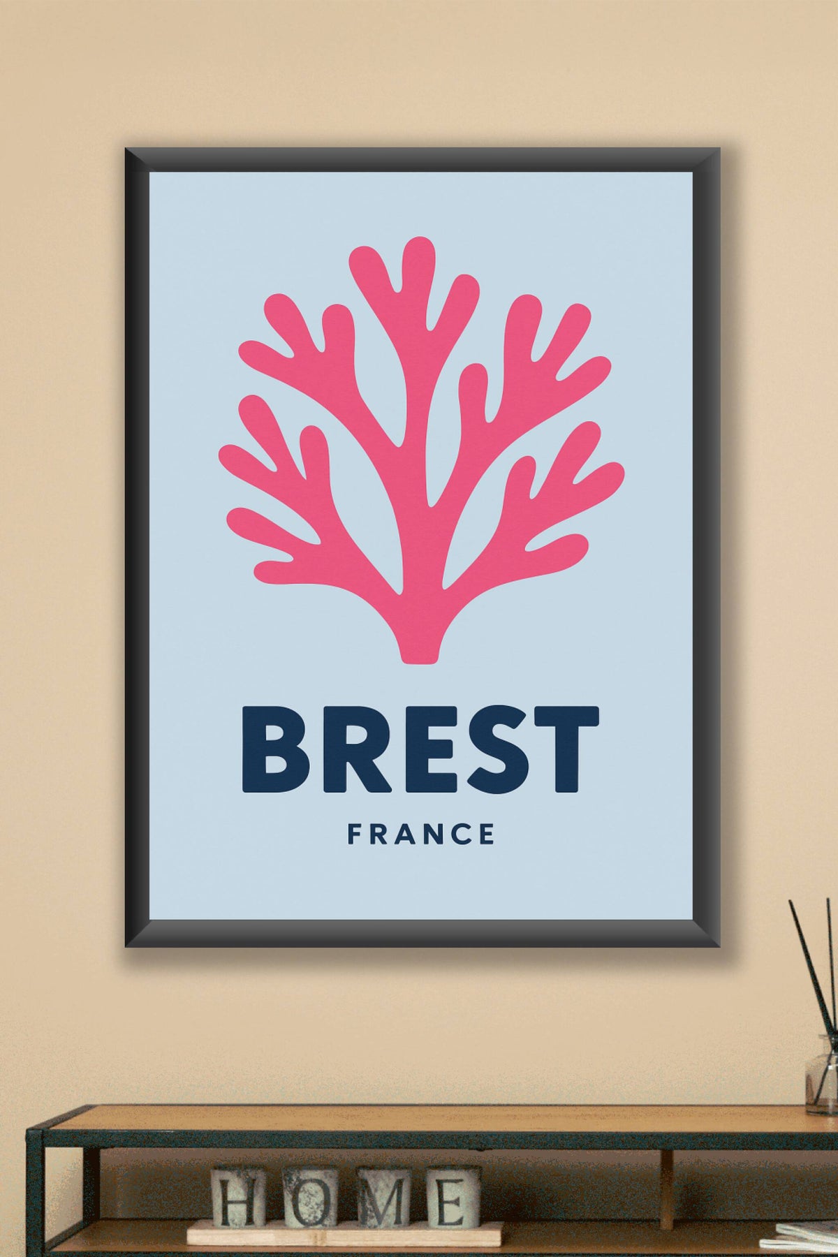 Affiche Brest — L'élégance marine en poster · poster d'art de Brest