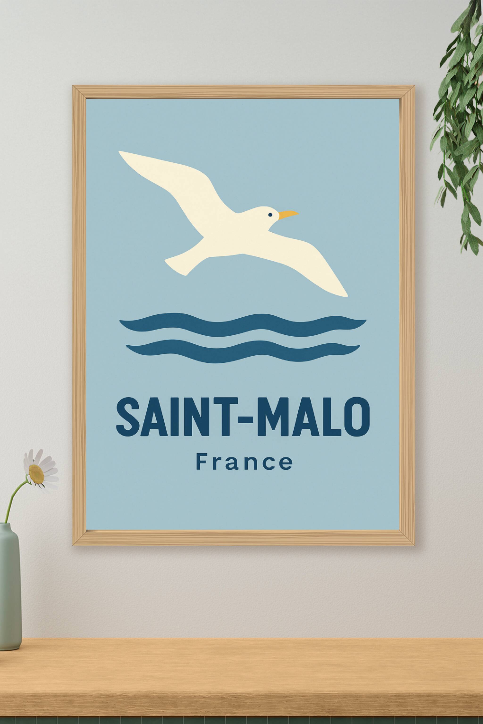 Affiche de Saint-Malo - L'envolée maritime bretonne