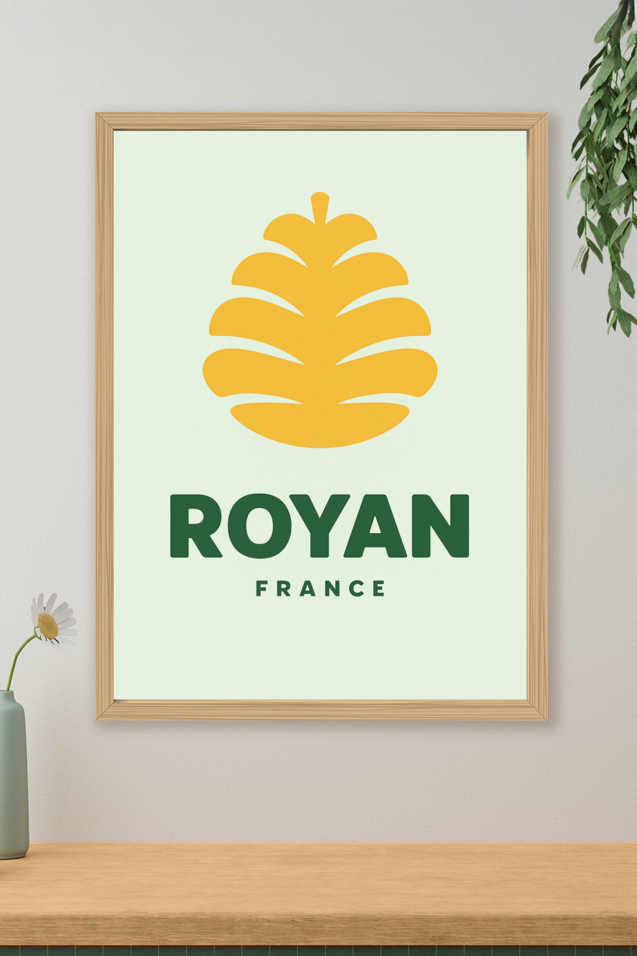 Affiche de Royan - Élégance Naturelle et Design Minimaliste
