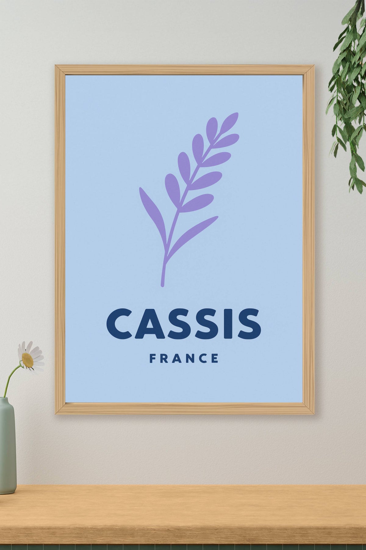 Affiche Cassis — Élégance et simplicité provençale · poster d'art de Cassis