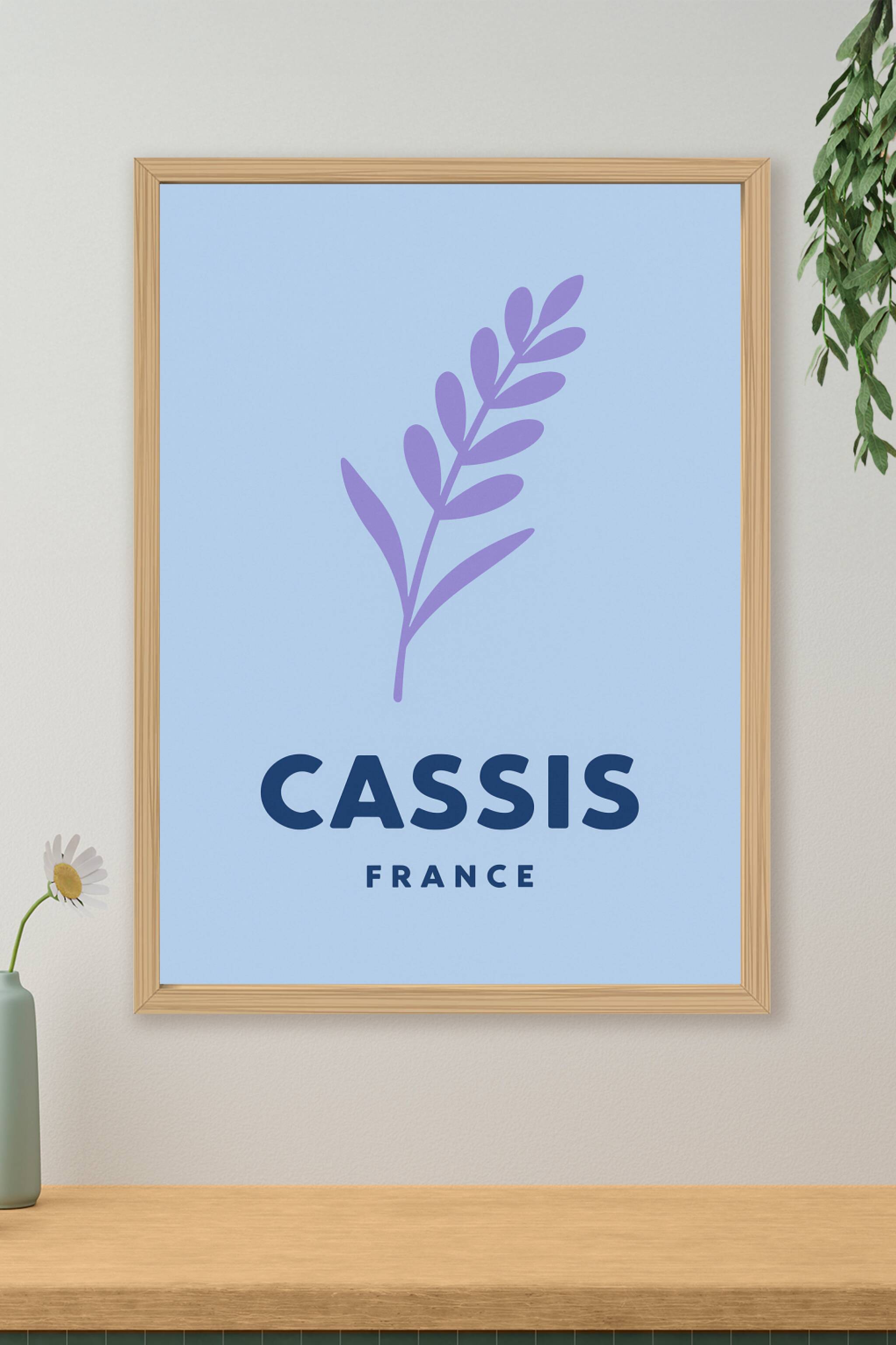 Affiche de Cassis - Élégance et simplicité provençale