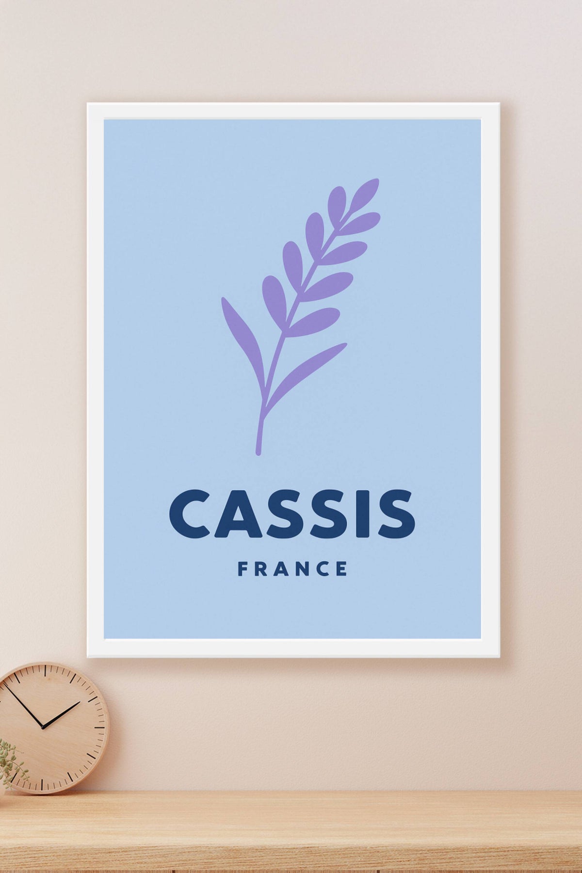 Affiche Cassis — Élégance et simplicité provençale · poster d'art de Cassis