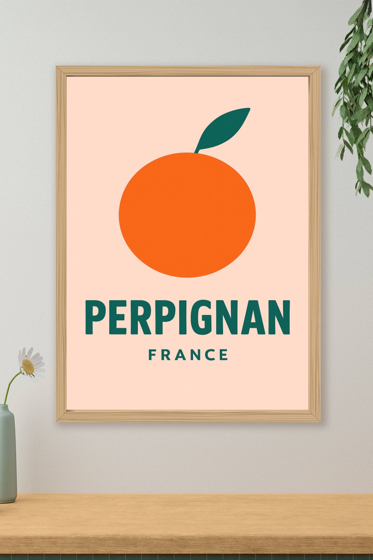 Affiche Perpignan — L'essence vitaminée du Sud · poster d'art de Perpignan