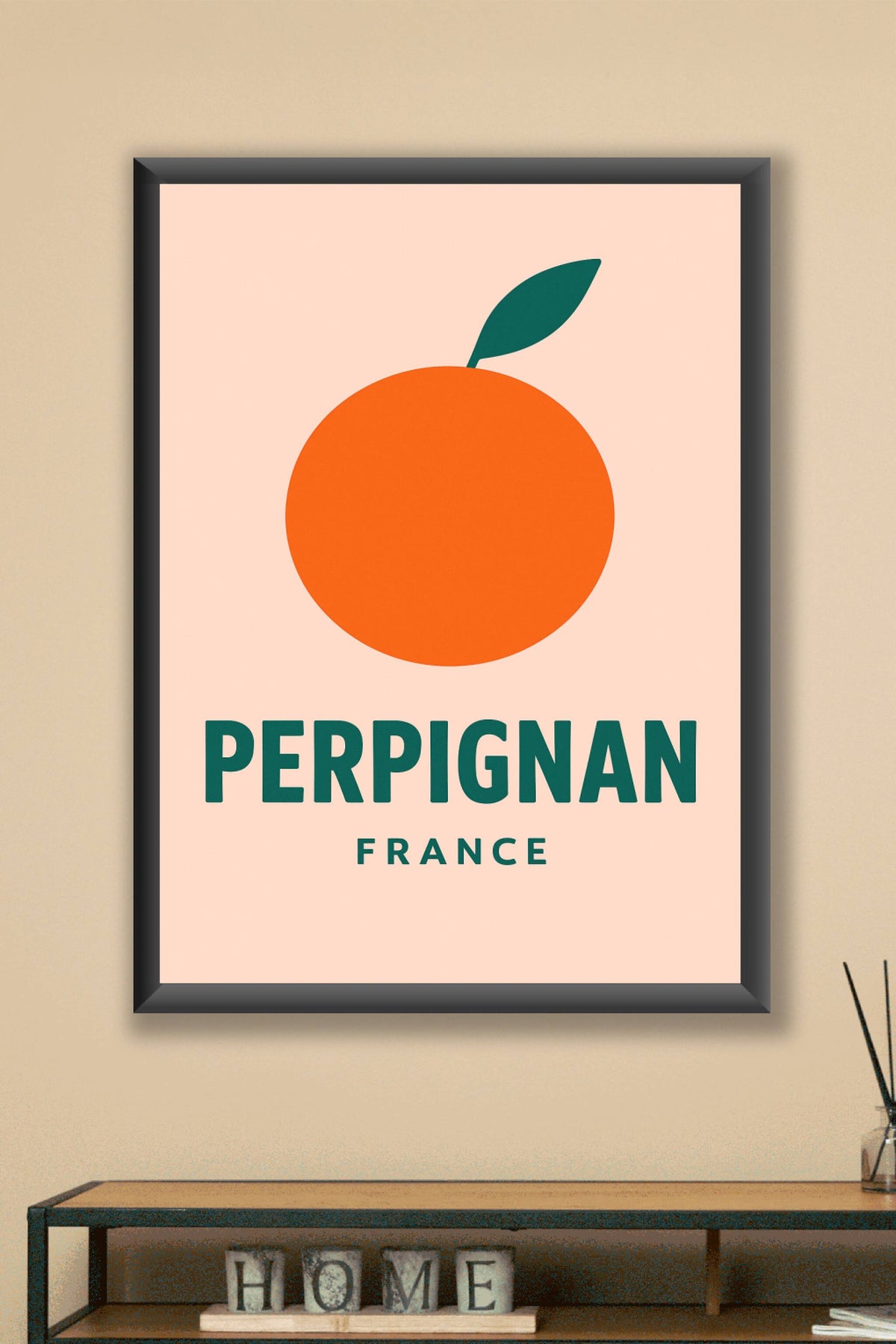 Affiche Perpignan — L'essence vitaminée du Sud · poster d'art de Perpignan