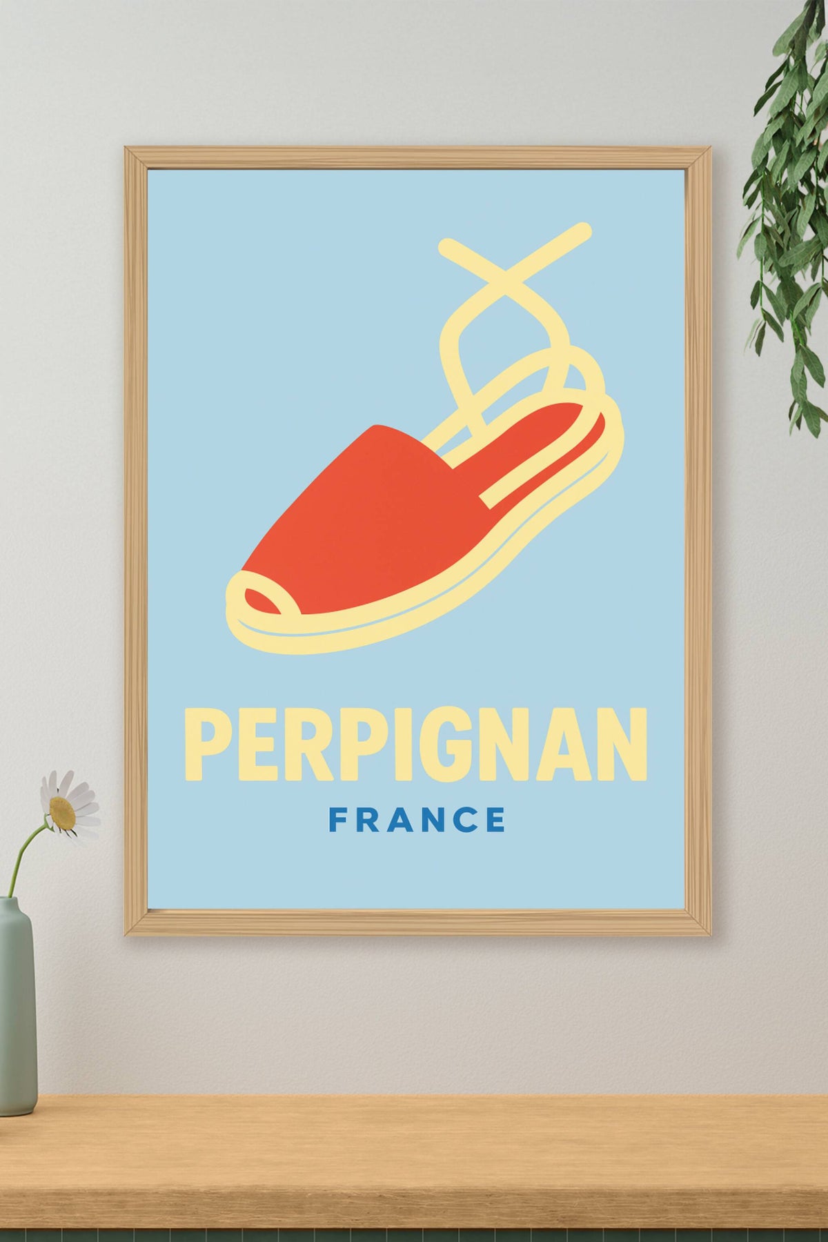 Affiche Perpignan — L'élégance estivale de la Méditerranée · poster d'art de Perpignan