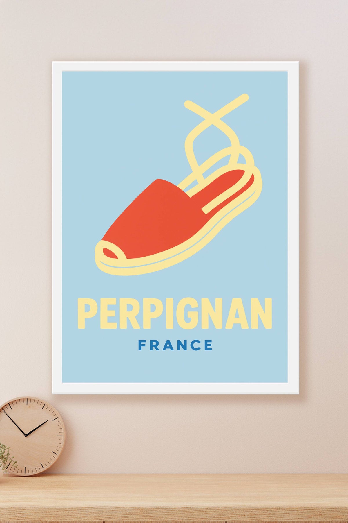 Affiche Perpignan — L'élégance estivale de la Méditerranée · poster d'art de Perpignan