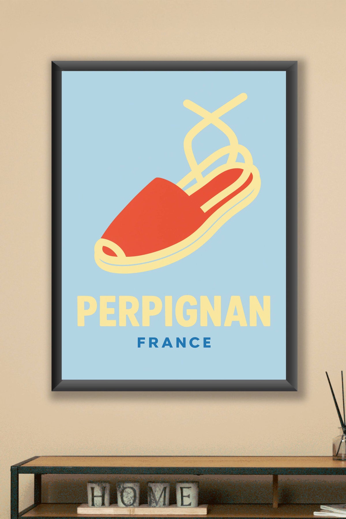 Affiche Perpignan — L'élégance estivale de la Méditerranée · poster d'art de Perpignan