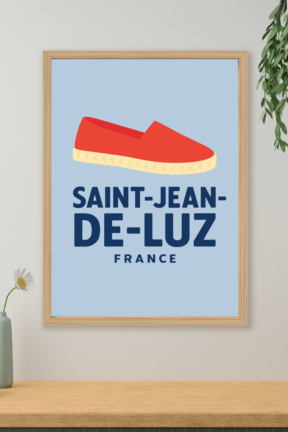 Affiche Saint-Jean-de-Luz — L'élégance basque en affiche · poster d'art de Saint-Jean-de-Luz