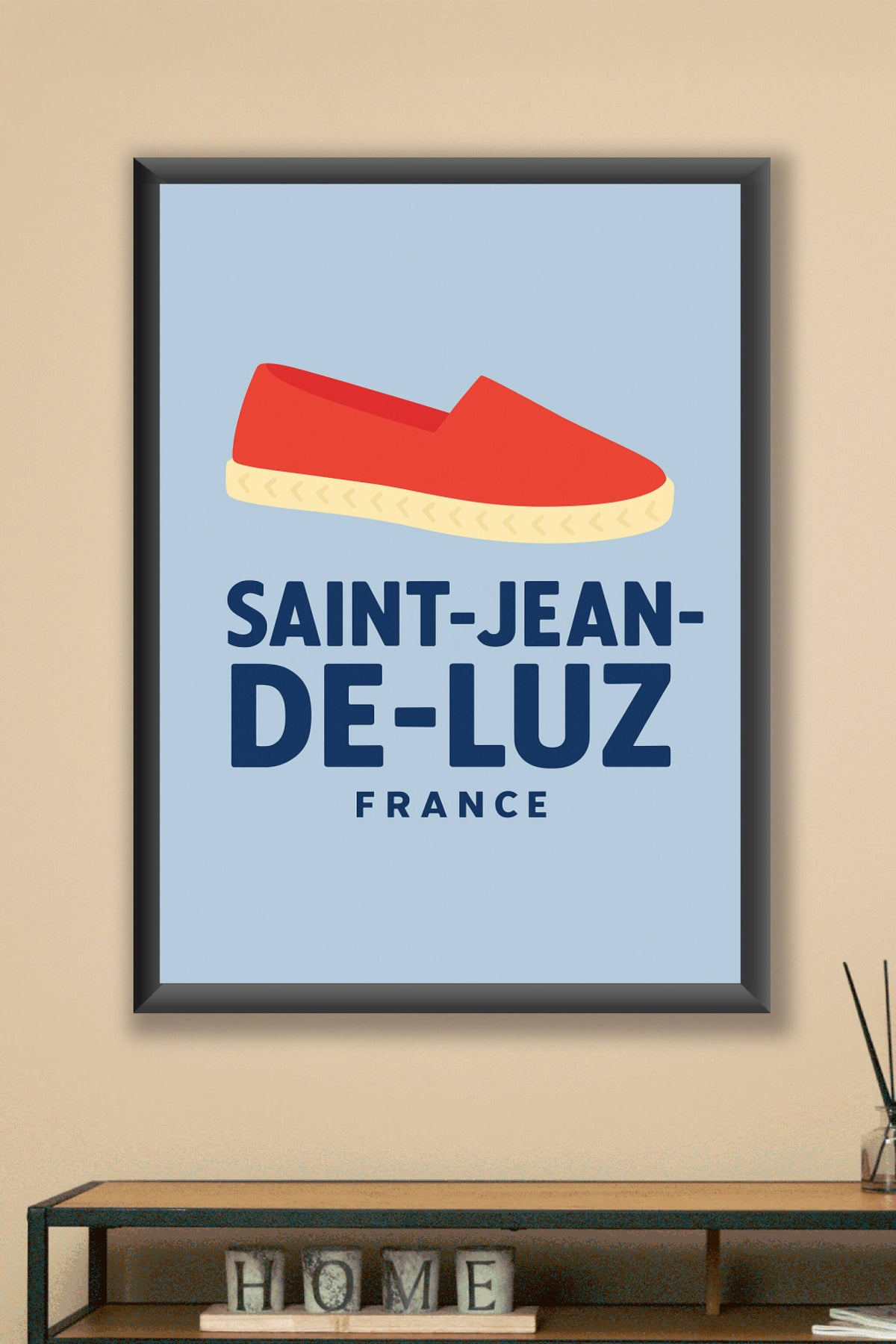 Affiche Saint-Jean-de-Luz — L'élégance basque en affiche · poster d'art de Saint-Jean-de-Luz