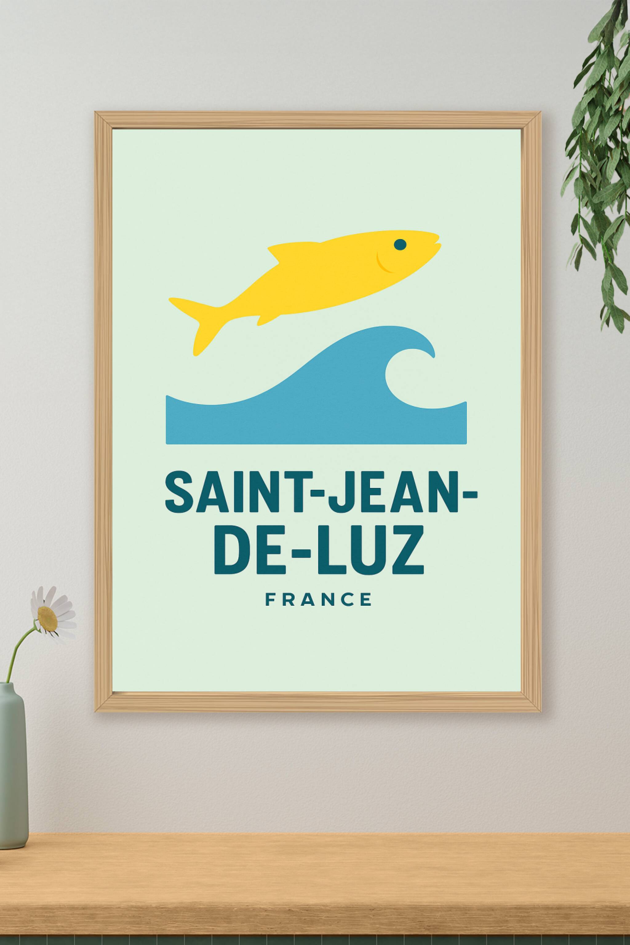 Affiche de Saint-Jean-de-Luz - L'esprit marin en couleur