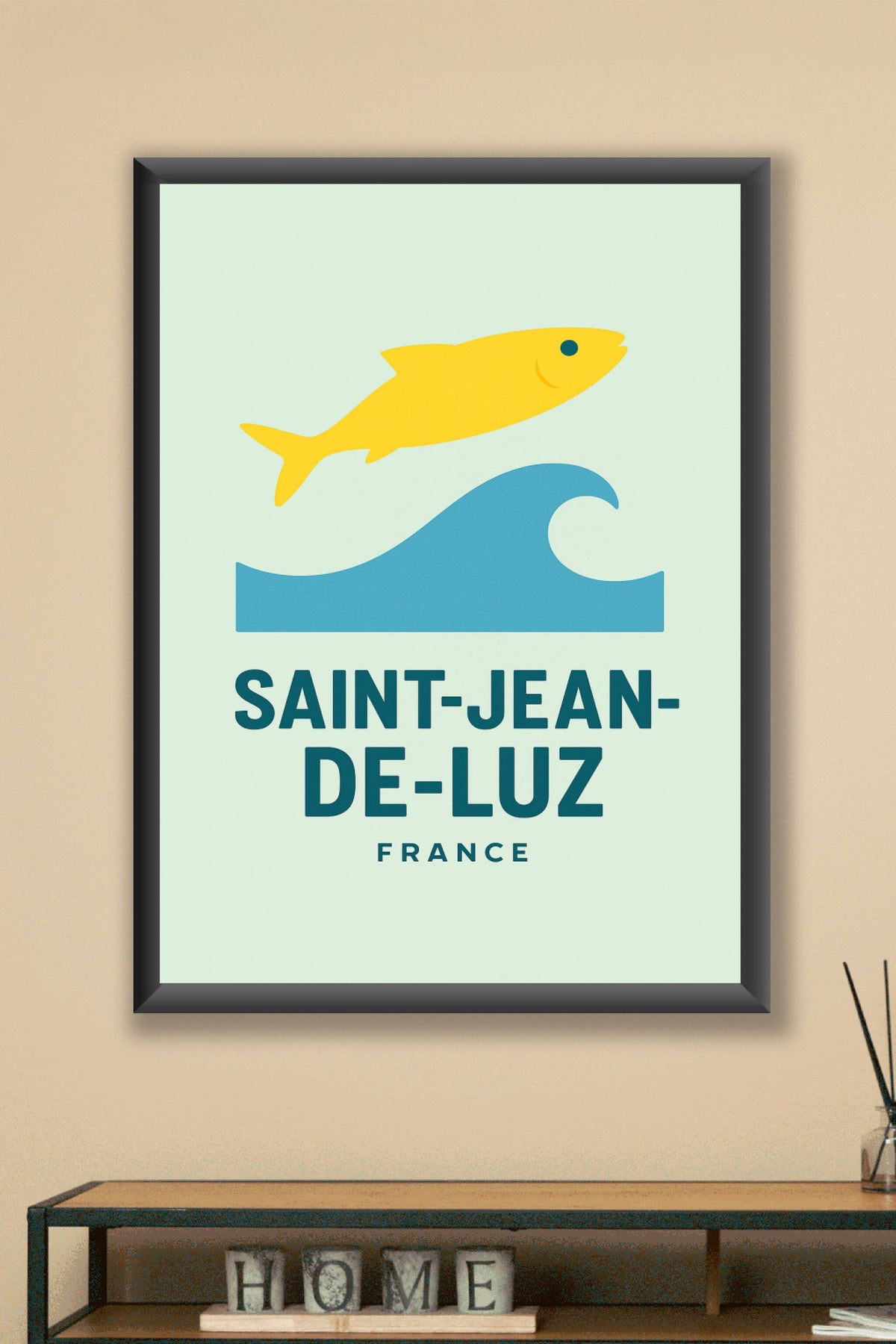 Affiche Saint-Jean-de-Luz — L'esprit marin en couleur · poster d'art de Saint-Jean-de-Luz
