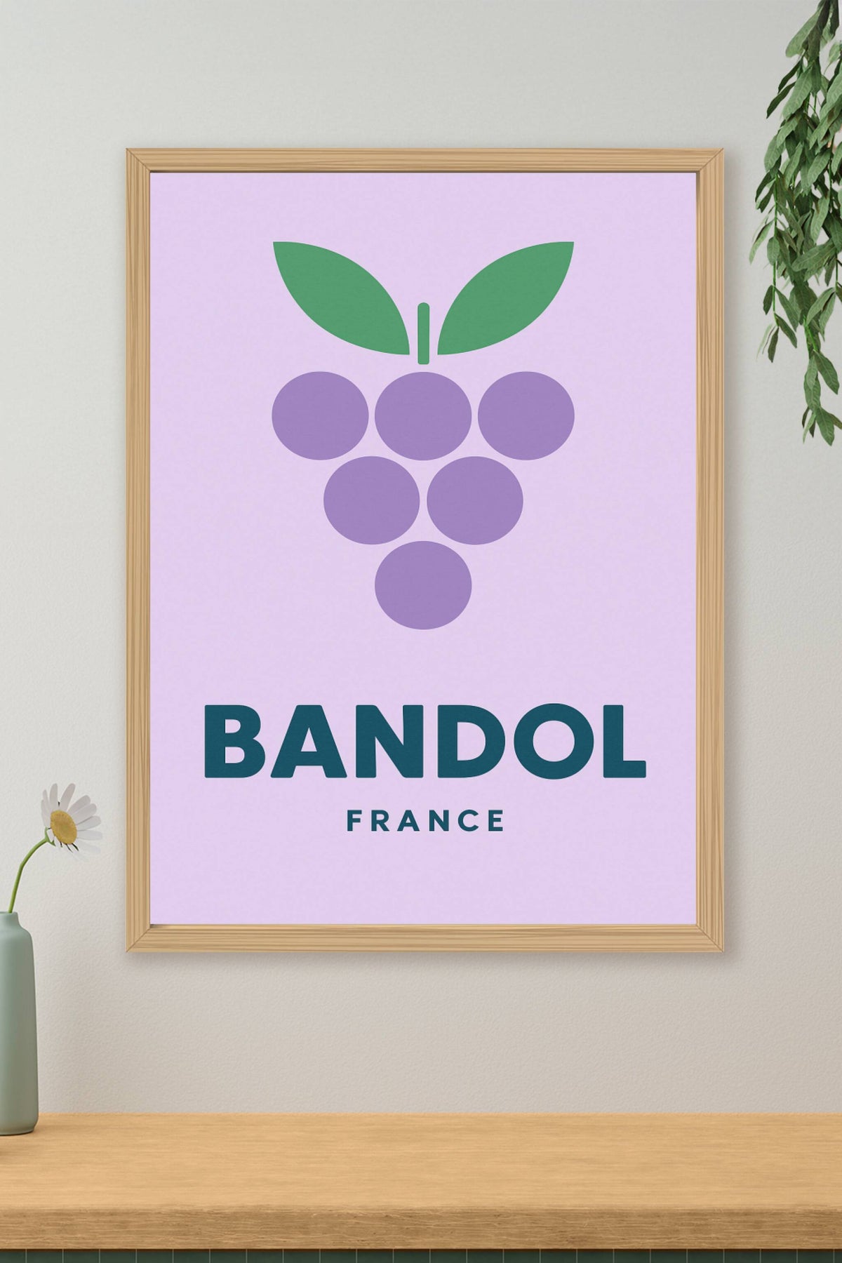 Affiche Bandol — L’élégance du terroir viticole · poster d'art de Bandol