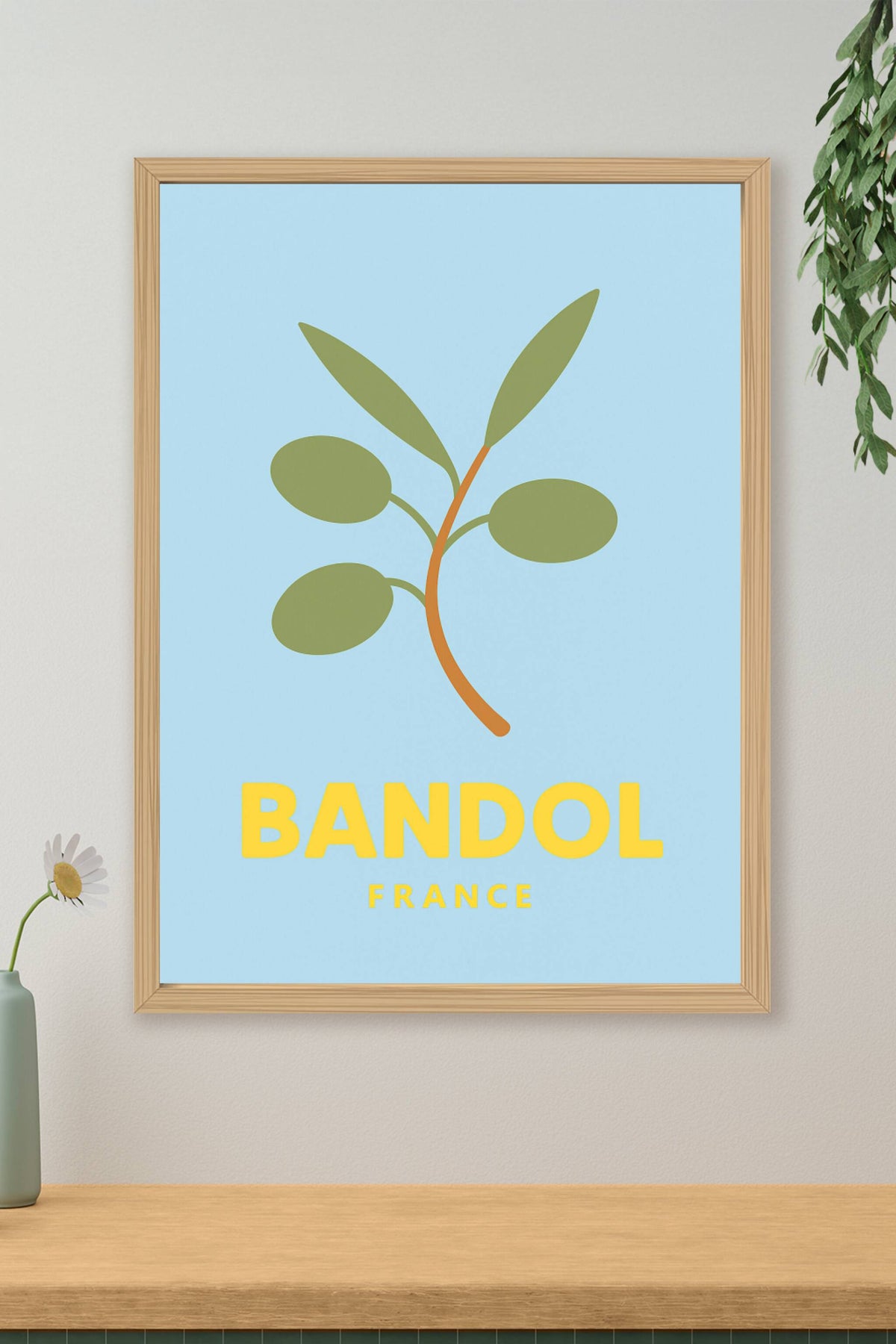 Affiche Bandol — L'élégance méditerranéenne à portée de main · poster d'art de Bandol