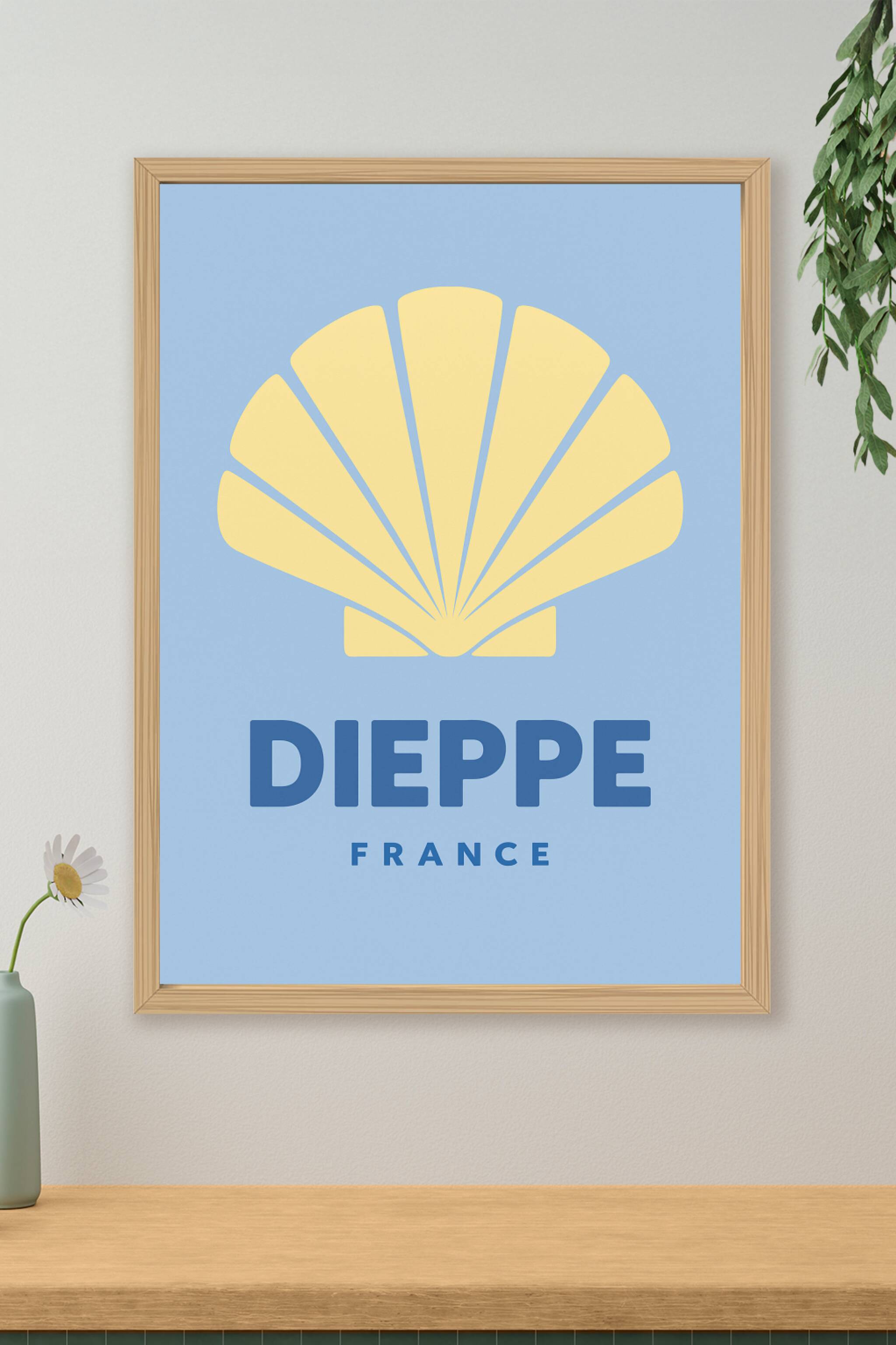 Affiche de Dieppe - Emblème marin et charme côtier