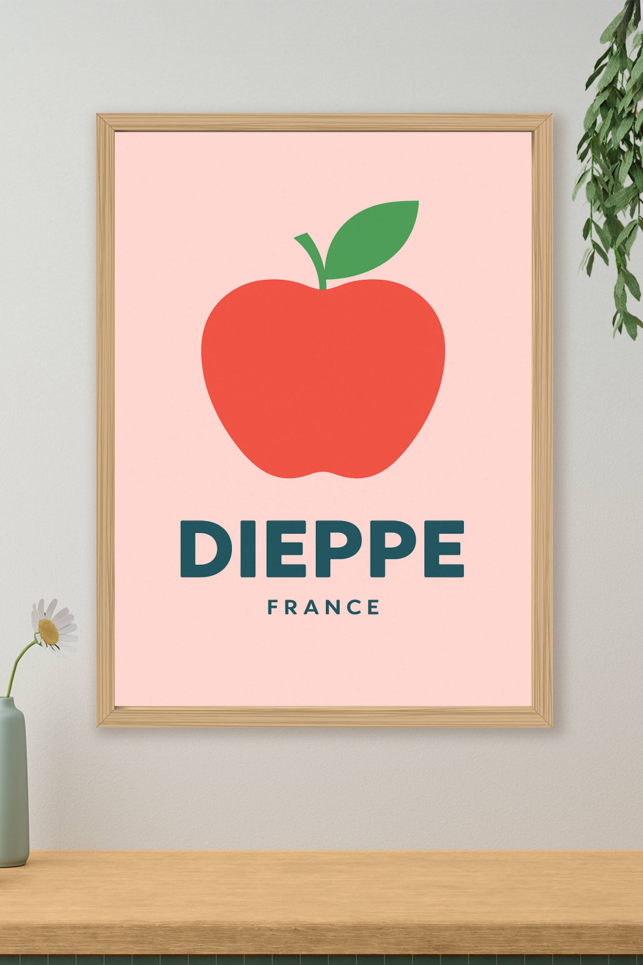 Affiche de Dieppe - L'icône fruitée de la Normandie