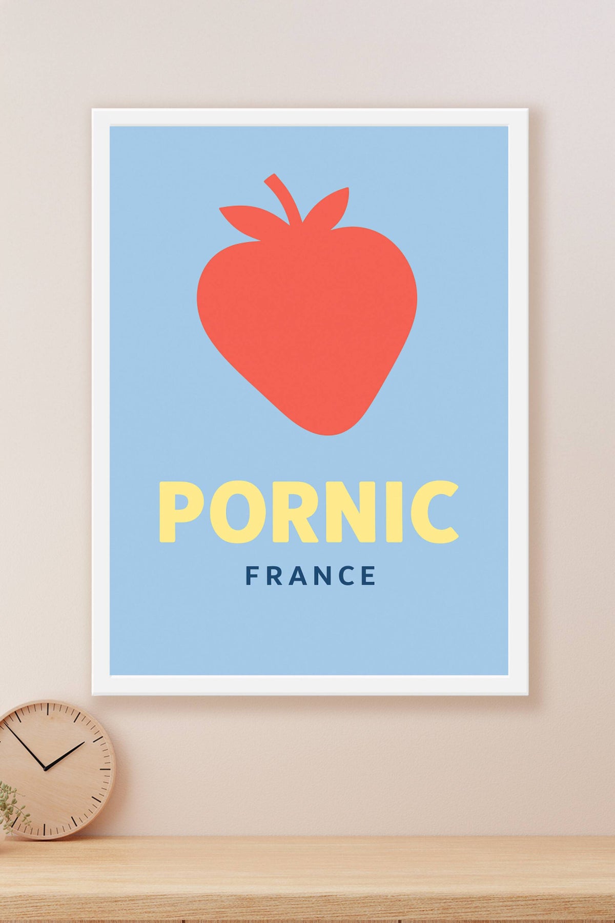 Affiche Pornic — Douceur et fraîcheur de la côte · poster d'art de Pornic