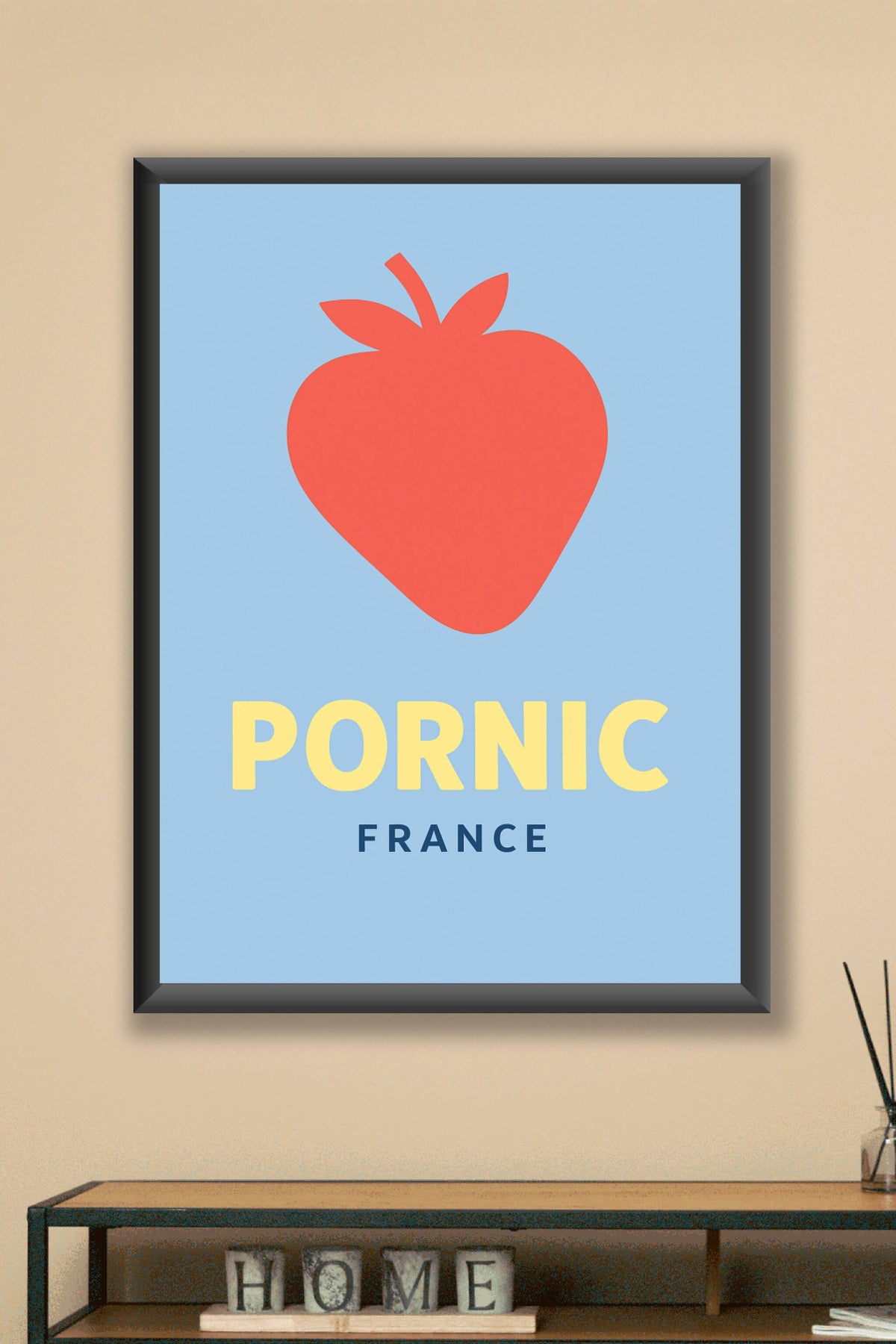 Affiche Pornic — Douceur et fraîcheur de la côte · poster d'art de Pornic