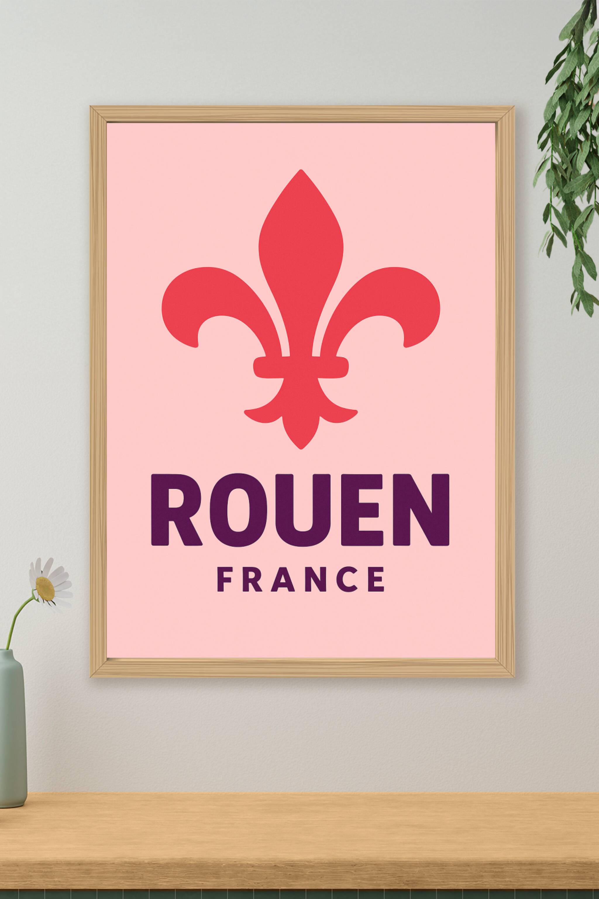 Affiche de Rouen - Élégance et tradition normande